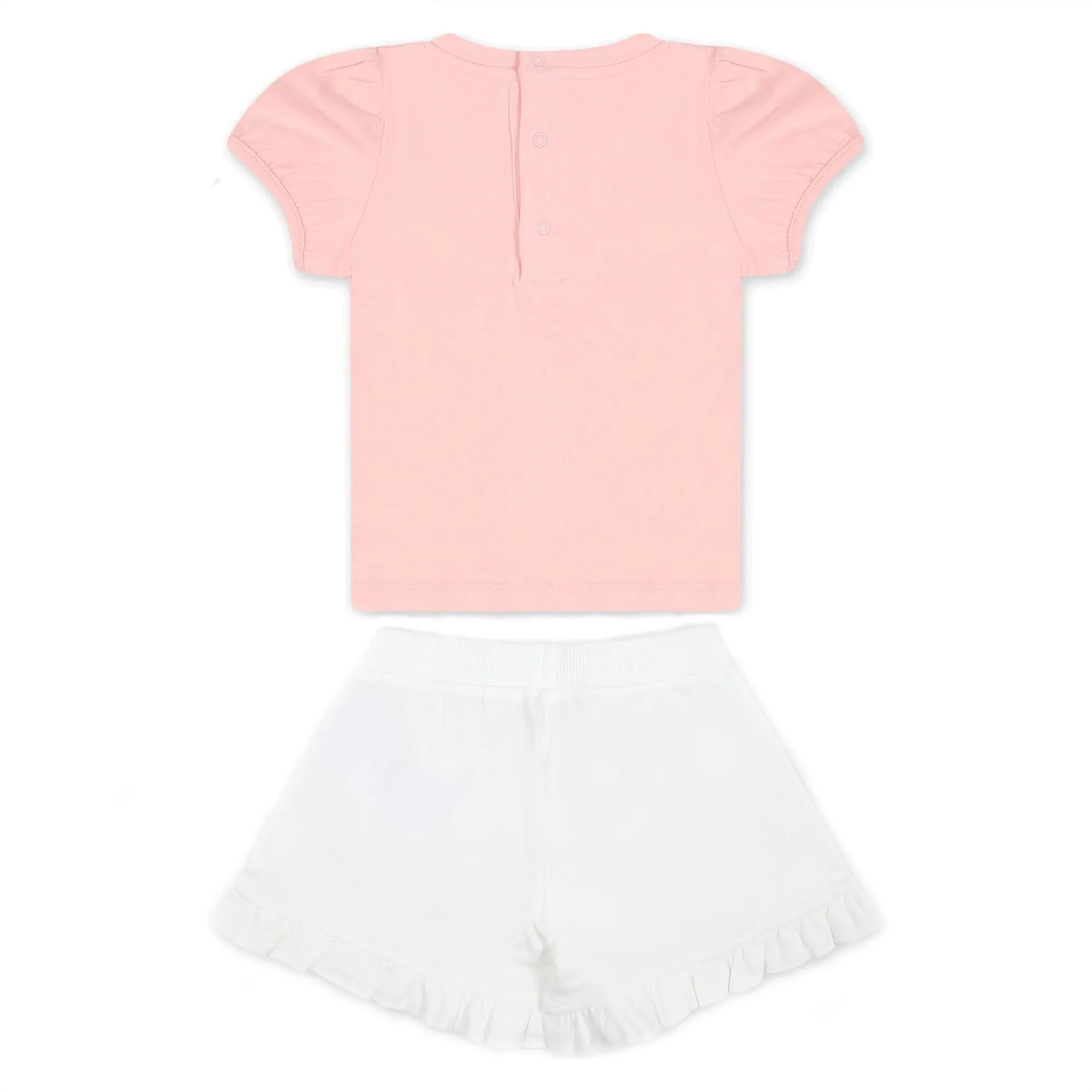 Moschino Baby Girls Pink & White Ensemble