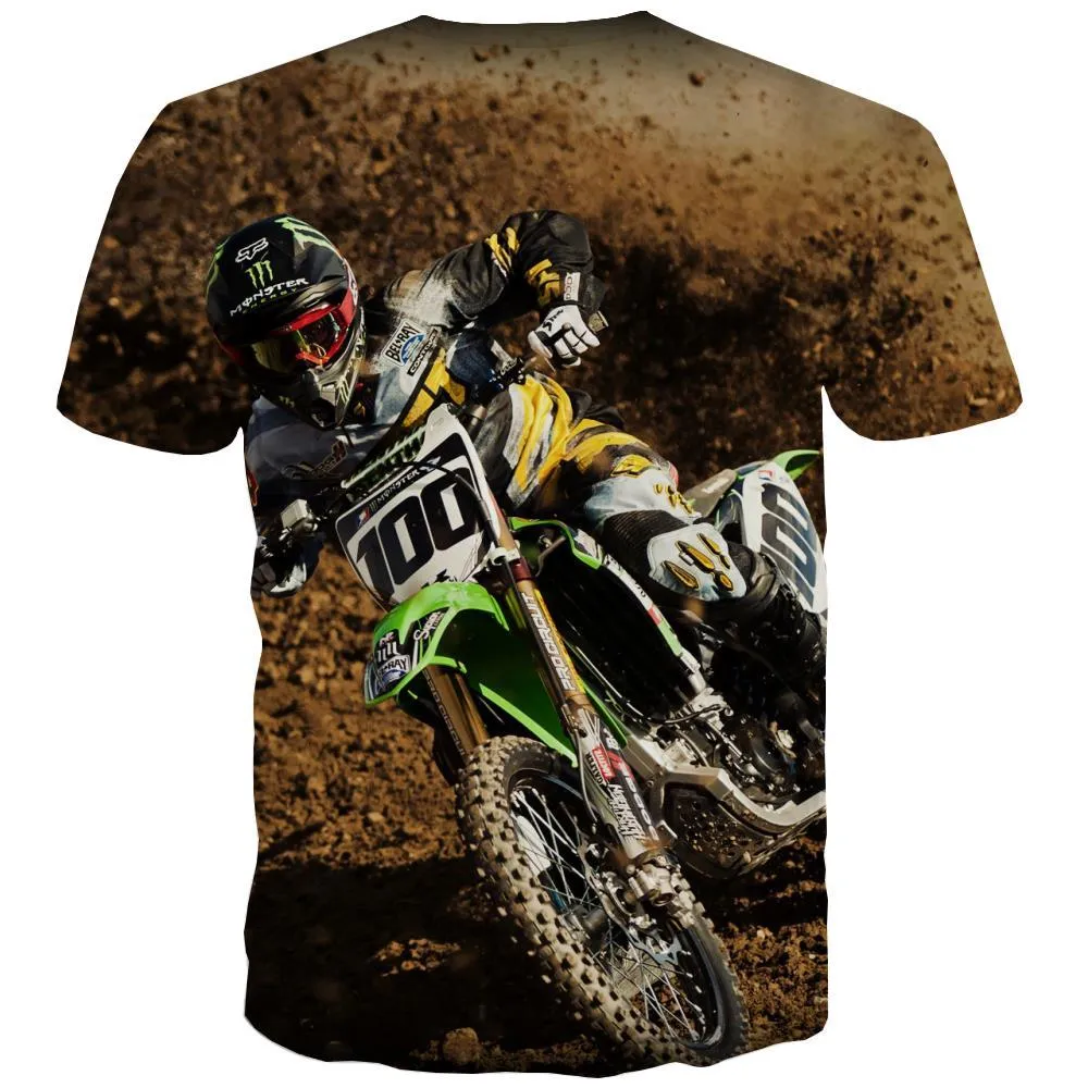 Motocross T-shirt Men motorcycle Tshirts Novelty Offroad T-shirts Graphic