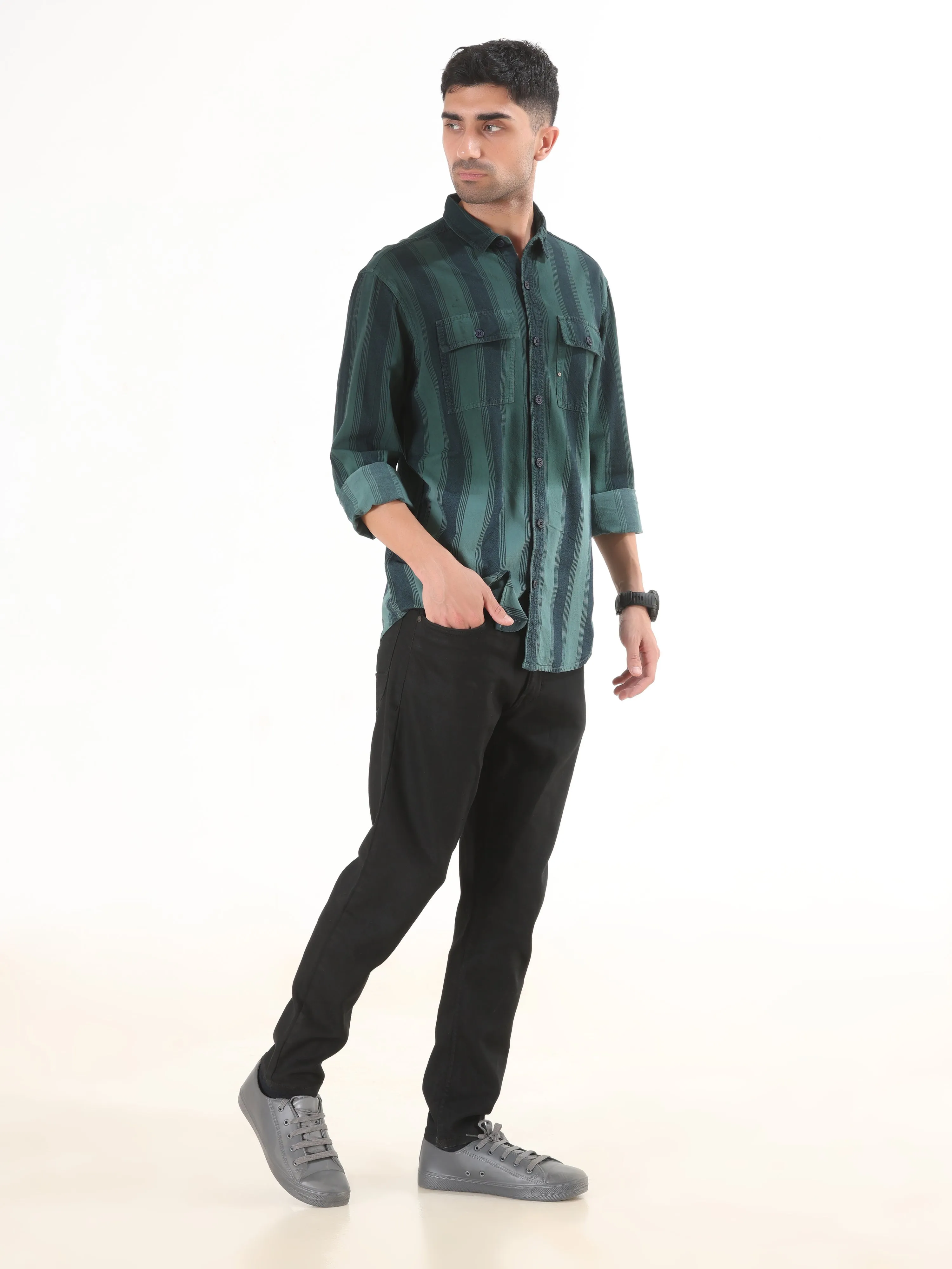 Multi Colour Full Sleeve Check Shirt - Men's Semi Casual