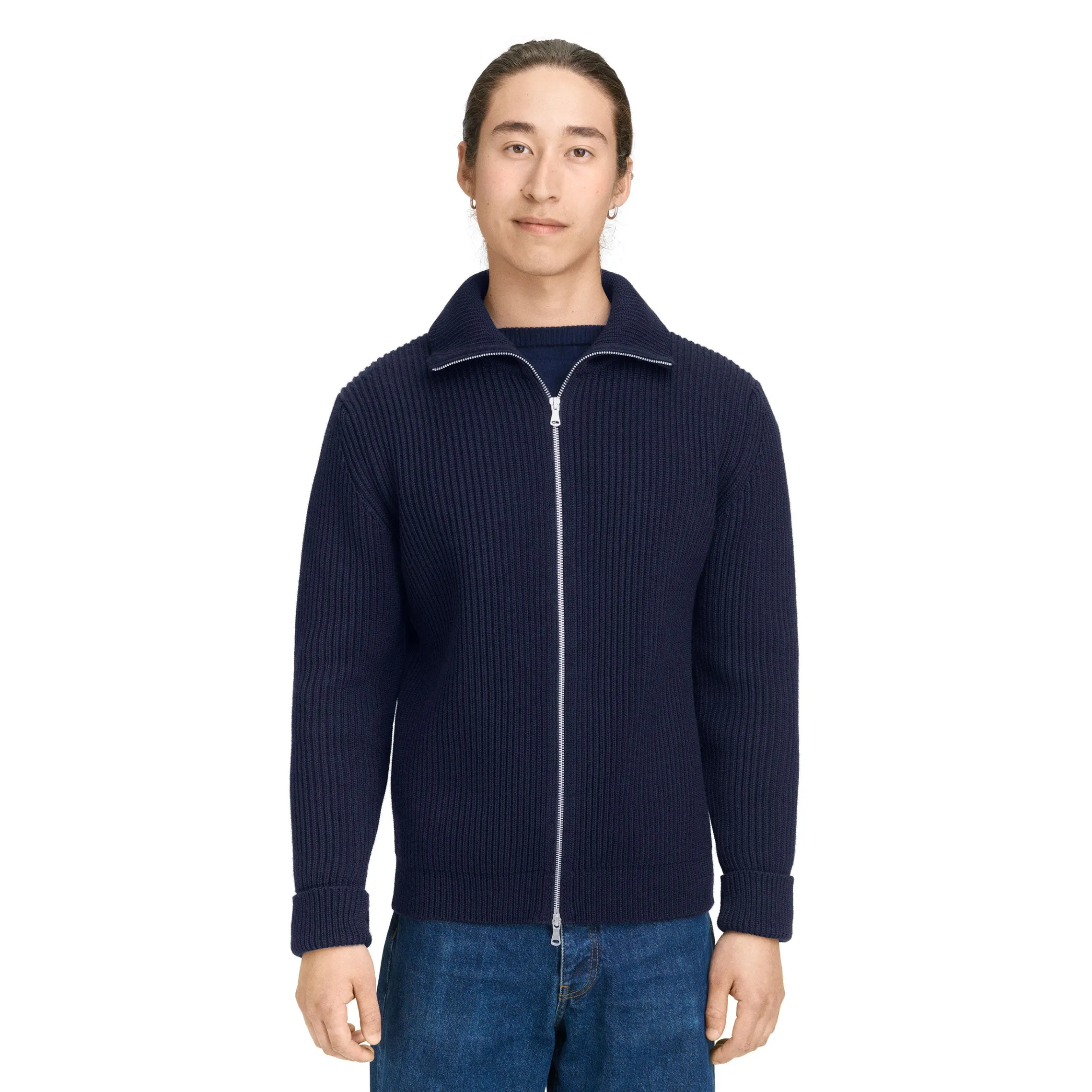 Navy Full-Zip Dark Indigo