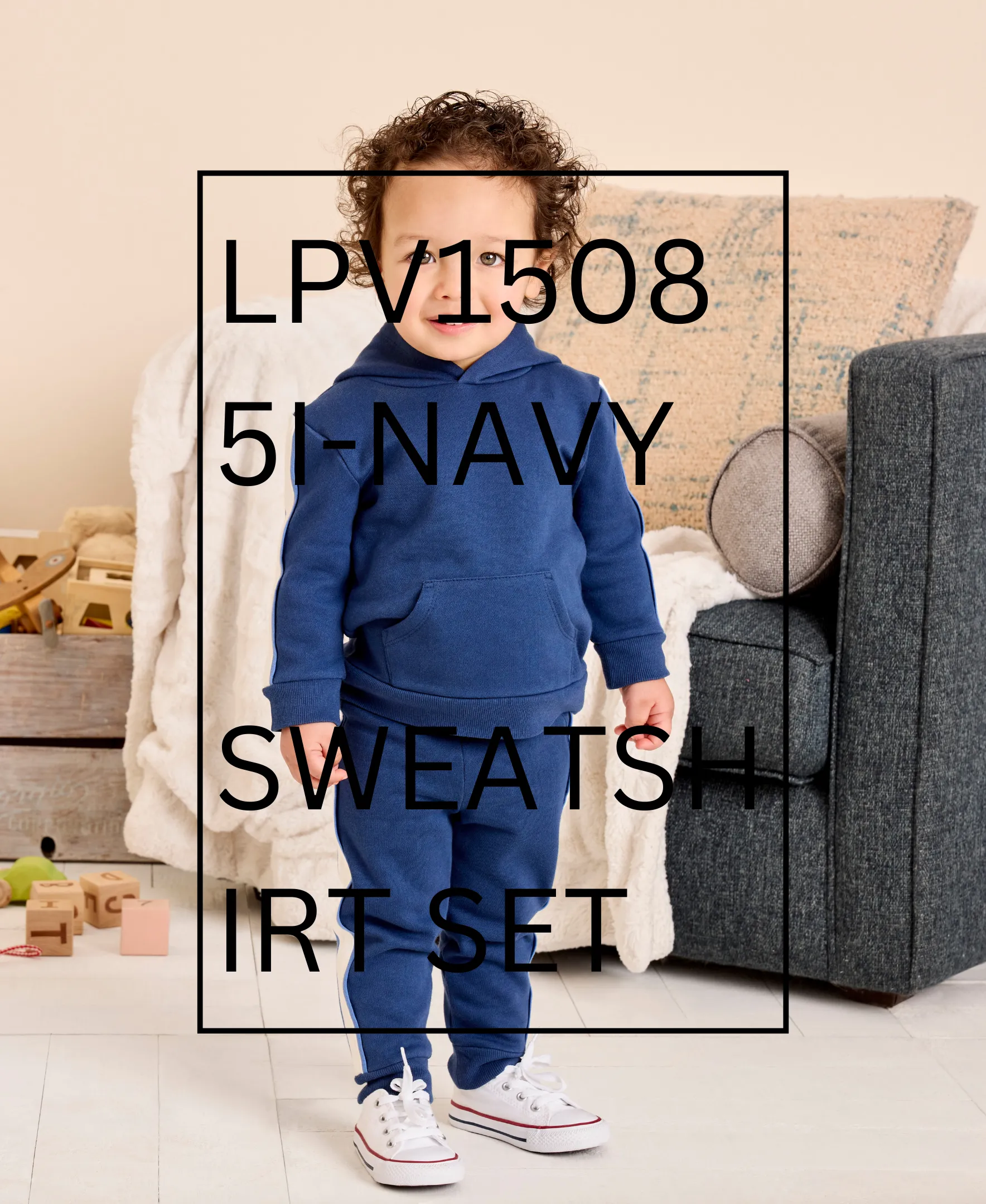 Navy Sweatshirt Set (2T-4T)