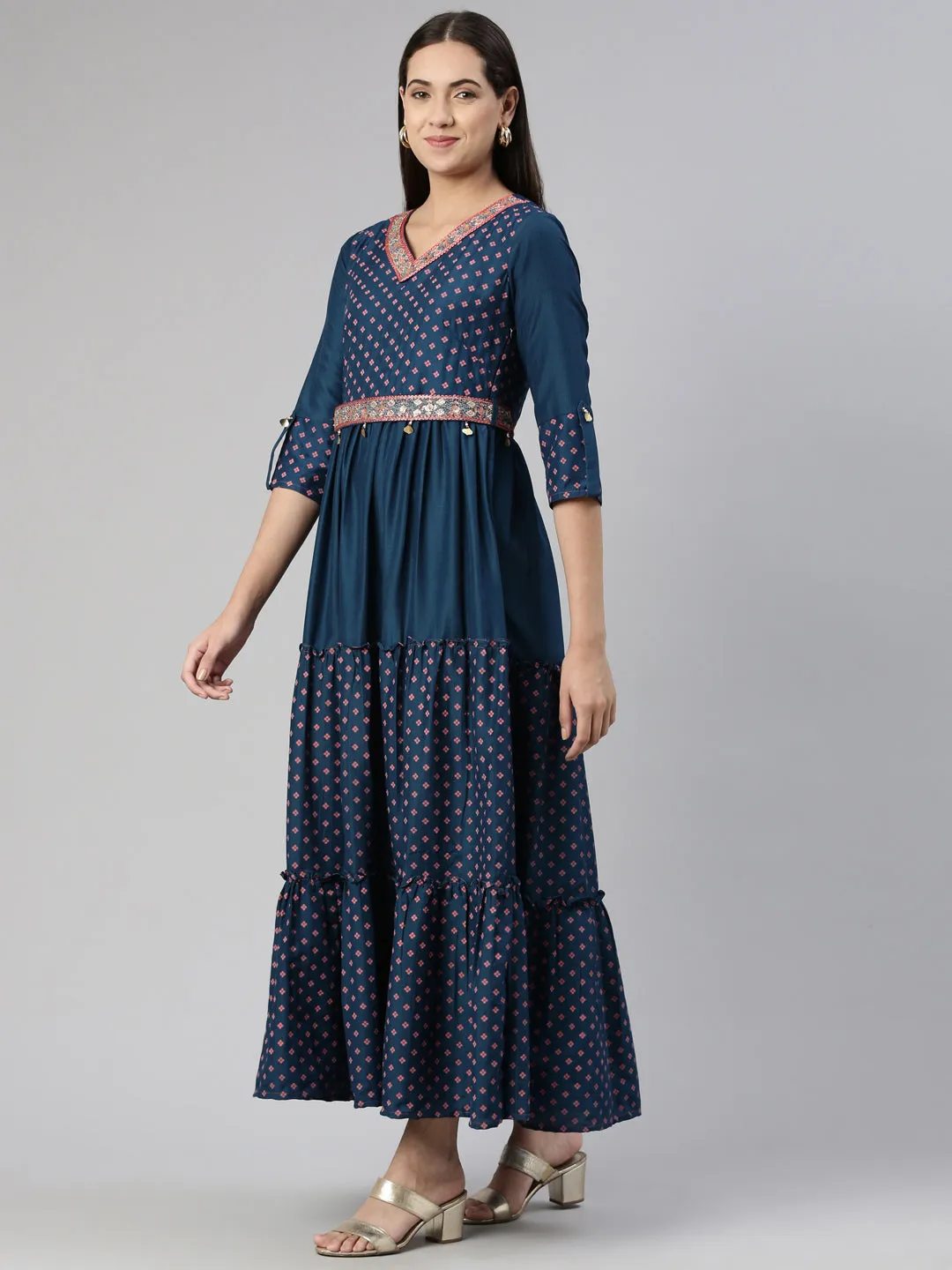 Neeru's Ethnic Motifs Ethnic Maxi Dress