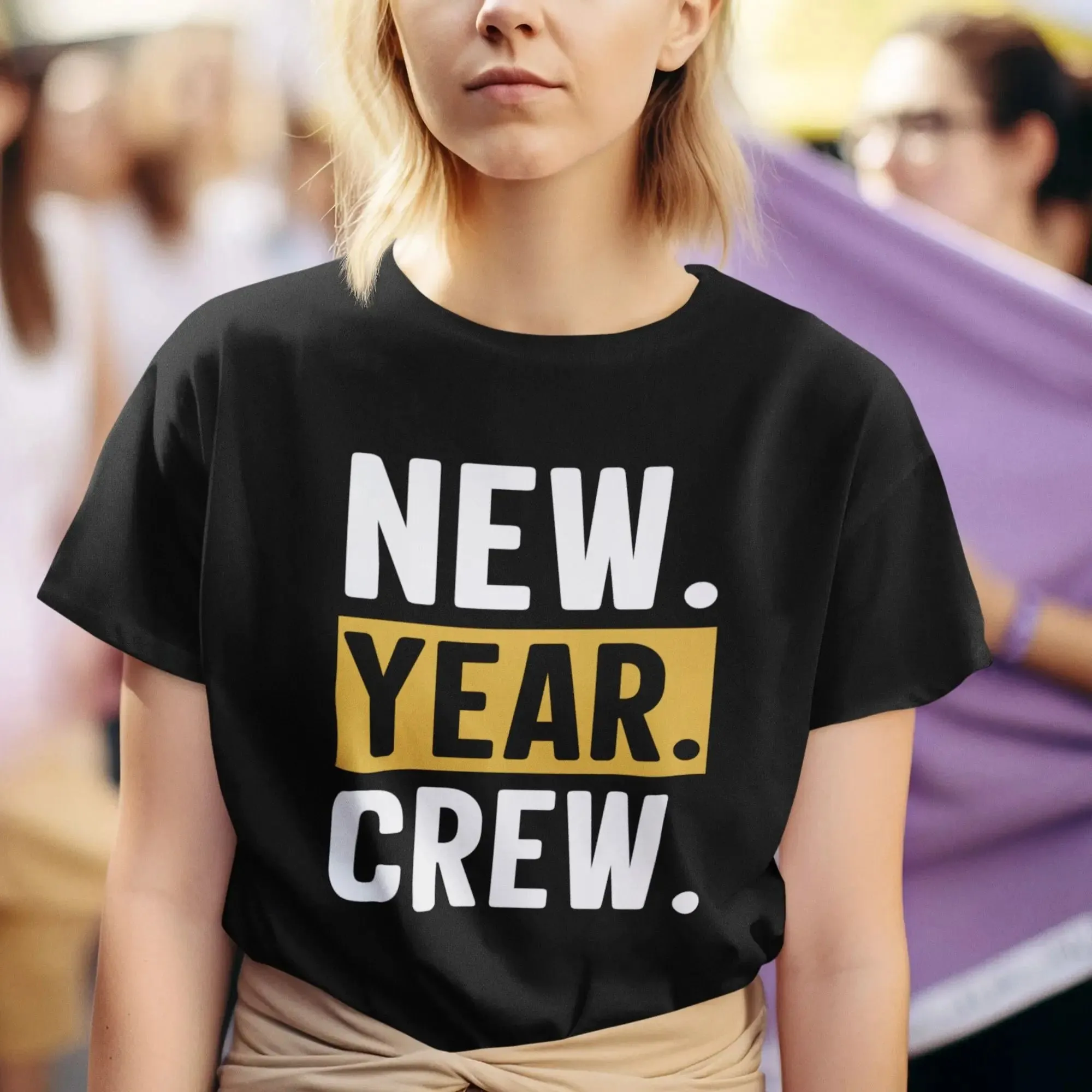 New Year Crew Round Neck Half Sleeve Classic T-Shirt