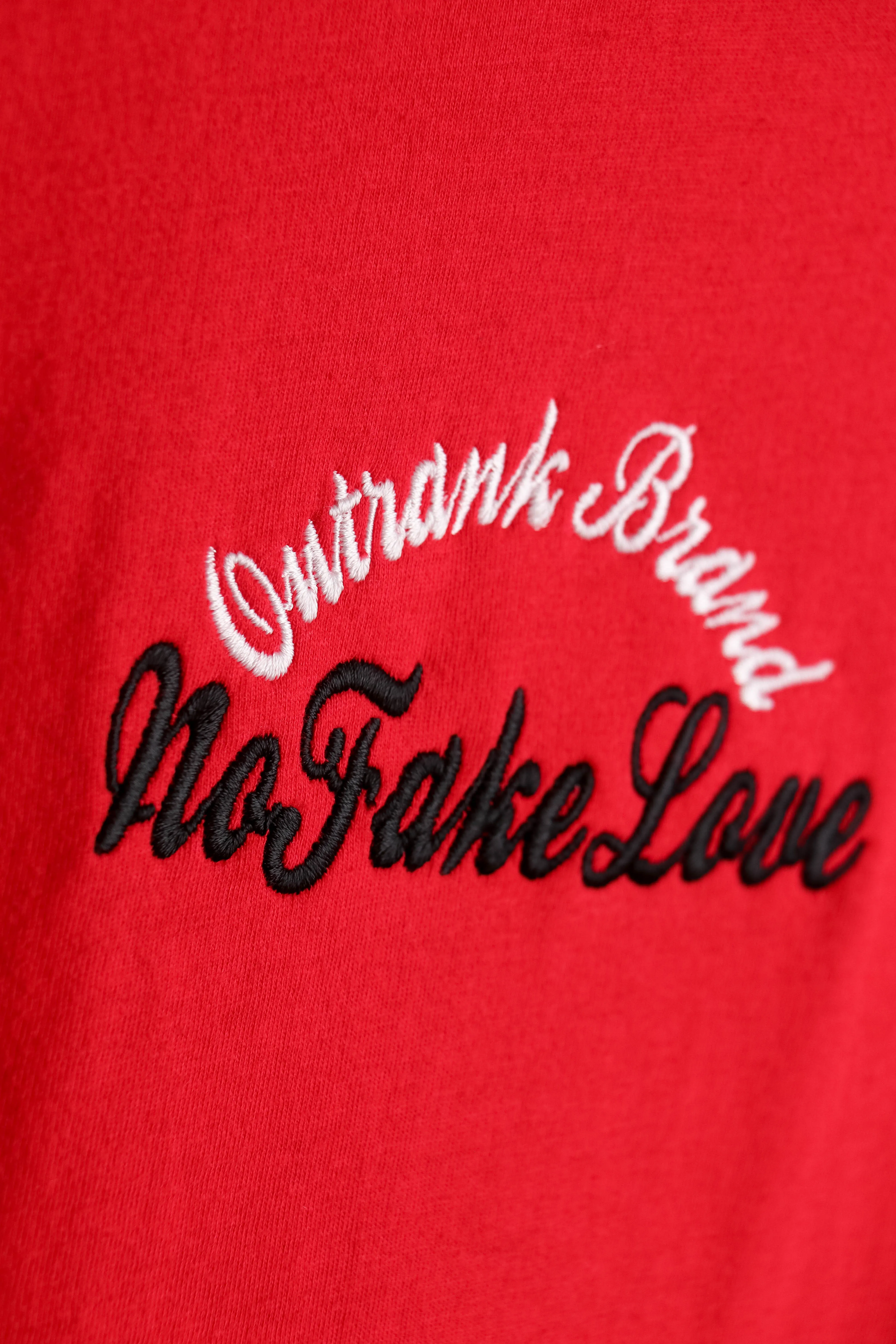 No Fake Love Embroidered T-Shirt