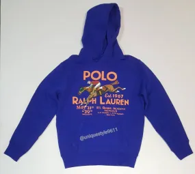 Nwt Polo Ralph Lauren Royal Blue Equestrian Hoodie