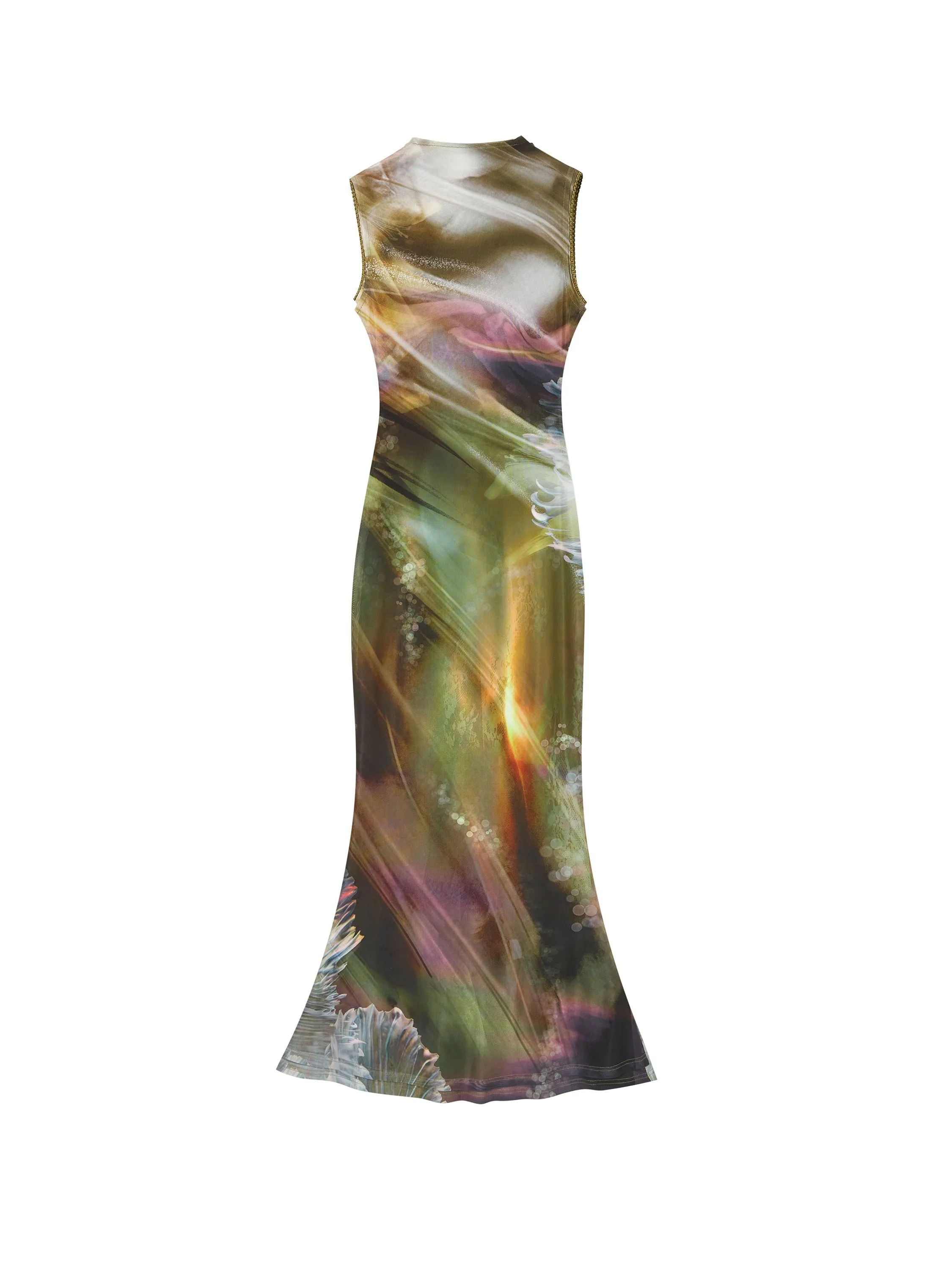 Of Akiva Abstract Print Maxi Dress