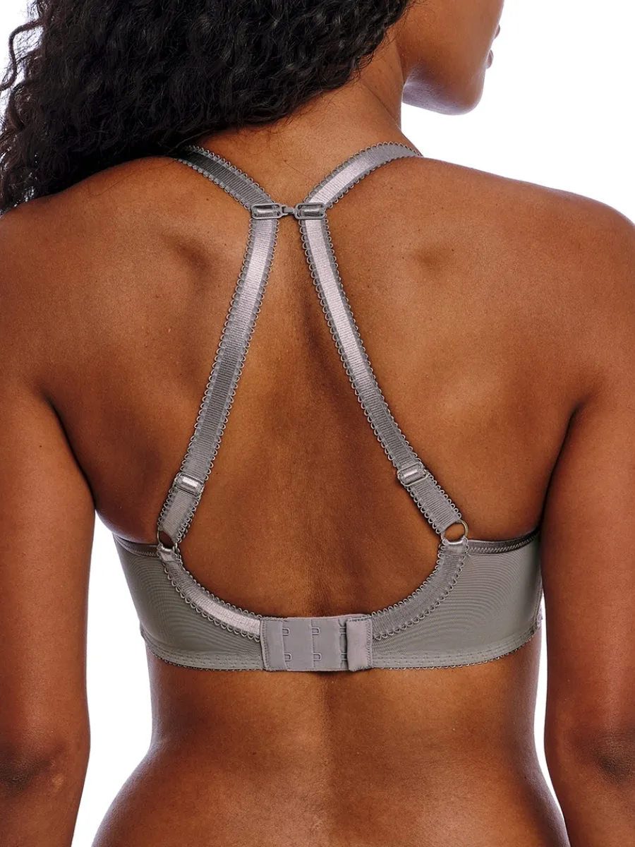 Offbeat Decadence Spacer Bra - Grey/Pink