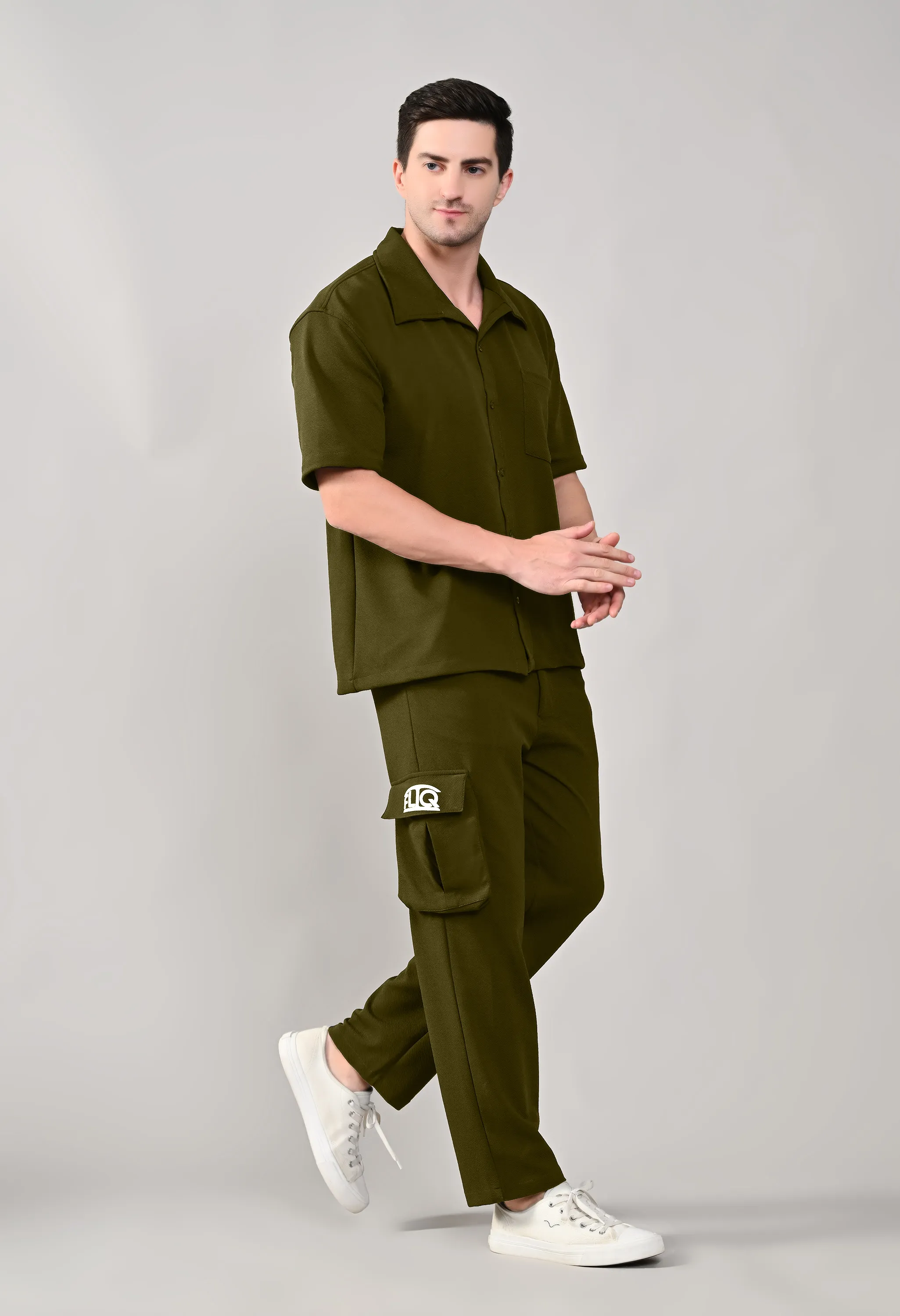 Olive Green Co-ord Set for Men