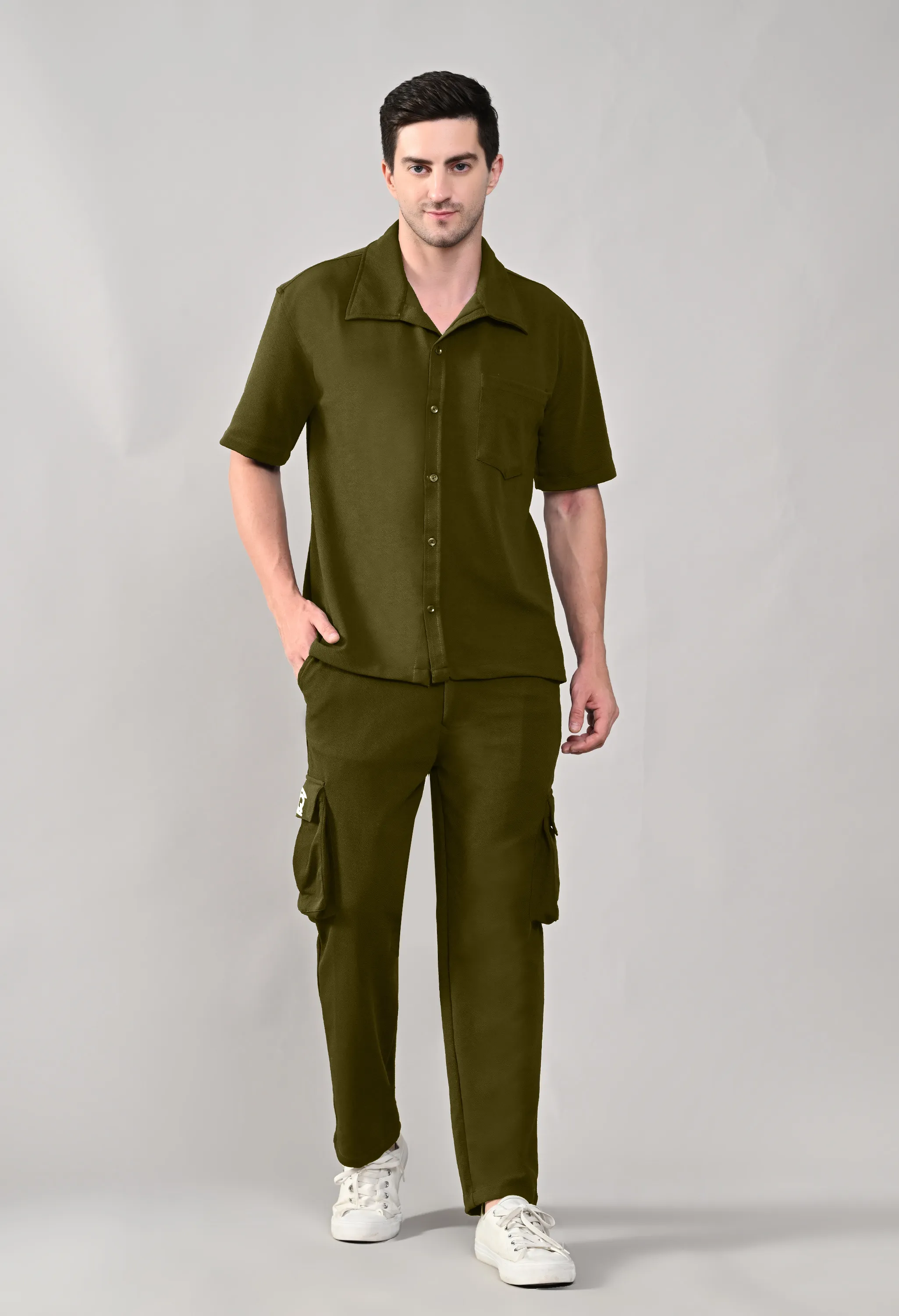 Olive Green Co-ord Set for Men