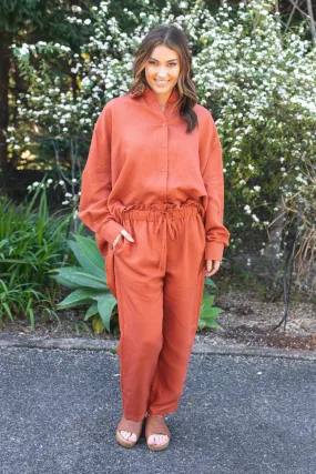 Olivia Pant | Terracotta | FINAL SALE