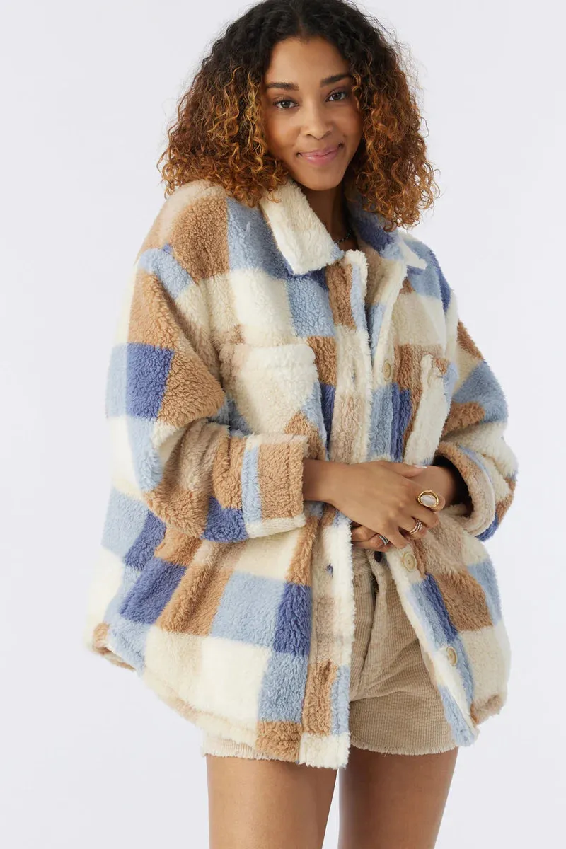 O'Neill Heath Plaid Hi-Pile Fleece Jacket