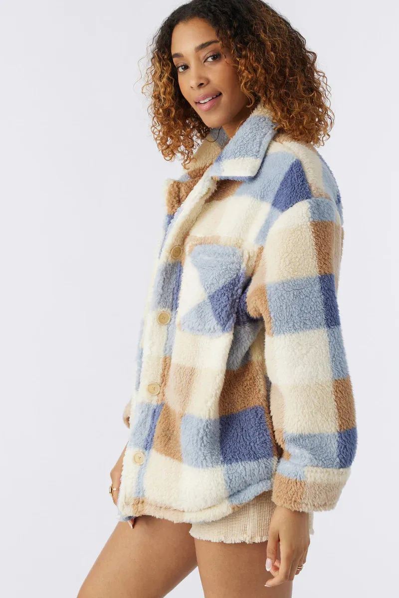 O'Neill Heath Plaid Hi-Pile Fleece Jacket