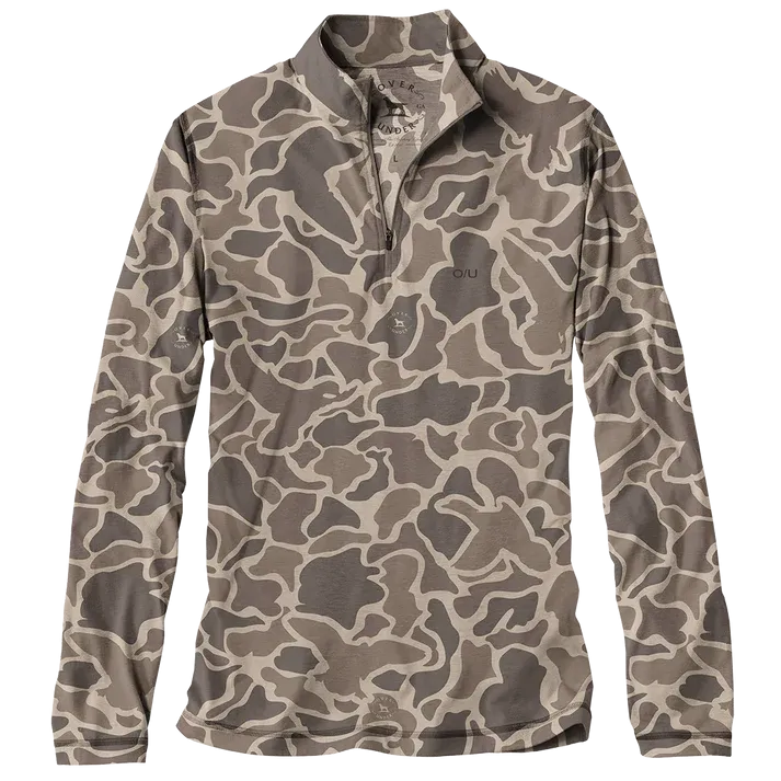 Over Under Core Layer 1/4 Zip in Duck Camo