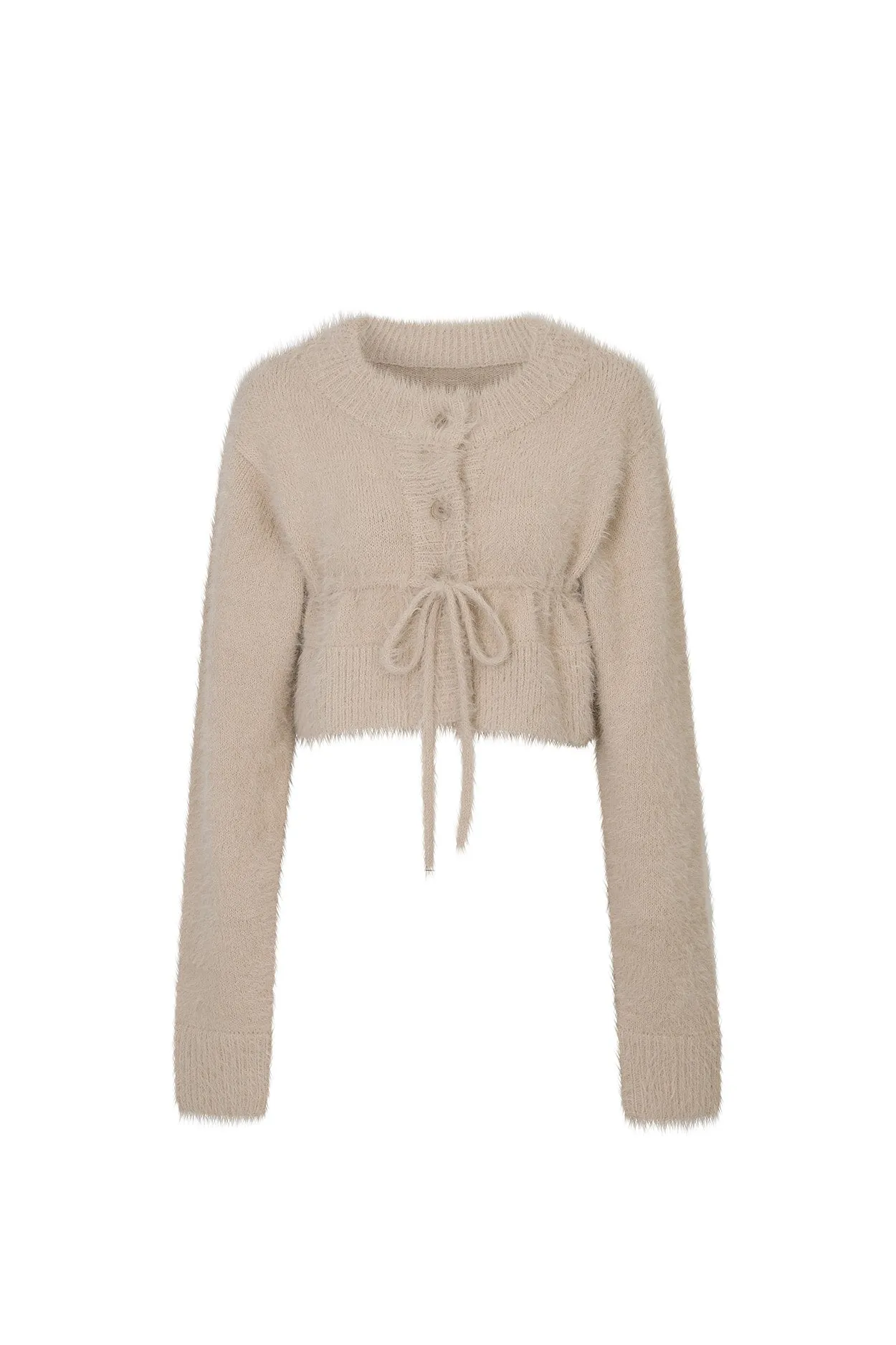 [PAIN OR PLEASURE] FW 24 ANGELA KNIT CARDIGAN beige