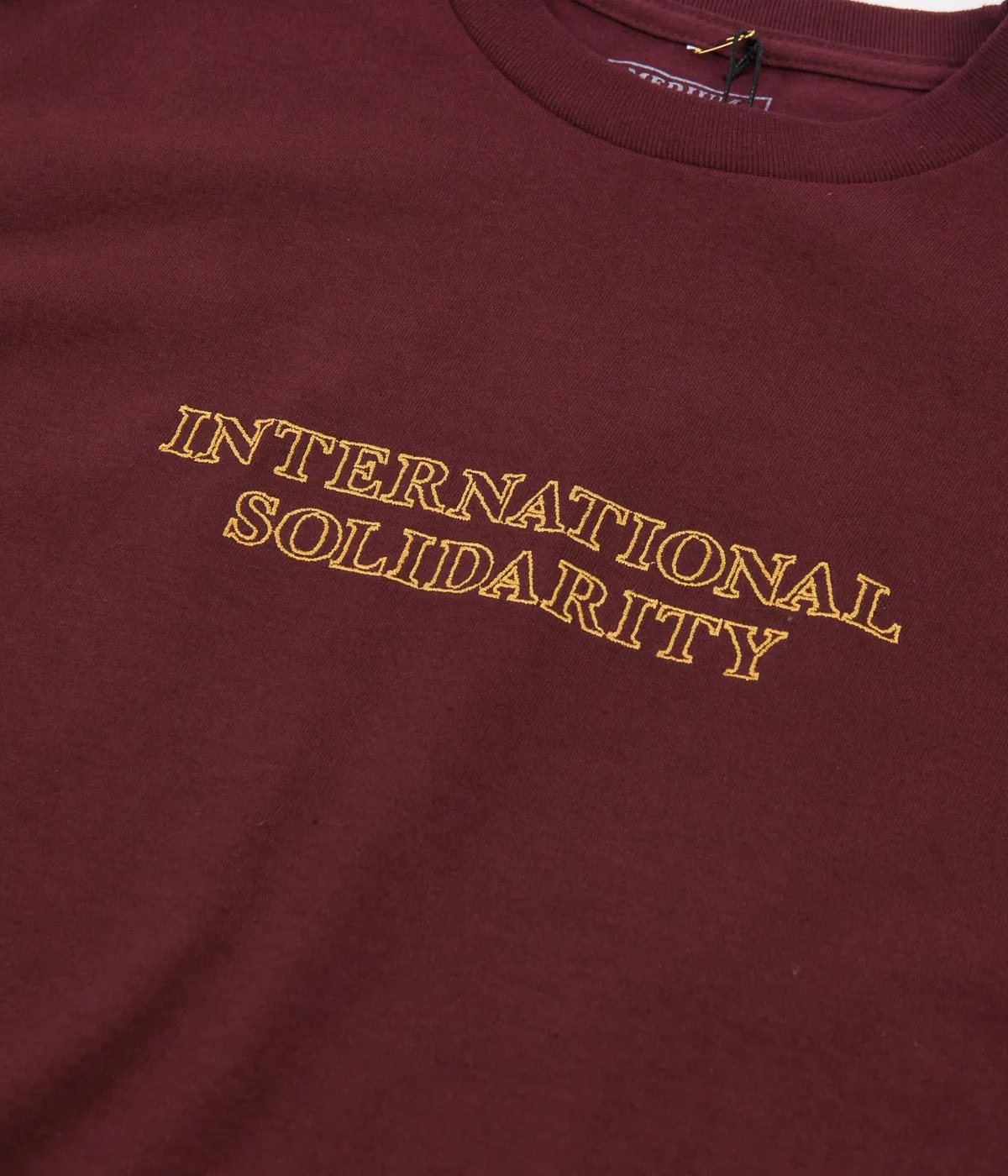 Pass Port Intersolid Long Sleeve T-Shirt - Burgundy