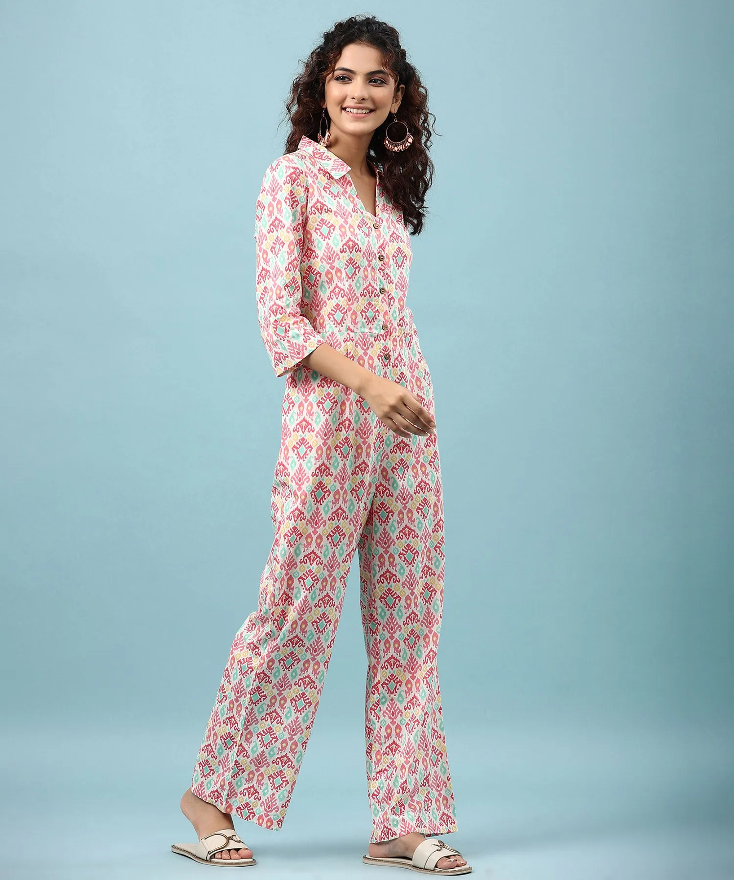 Patola Ikat Cotton Jumpsuit