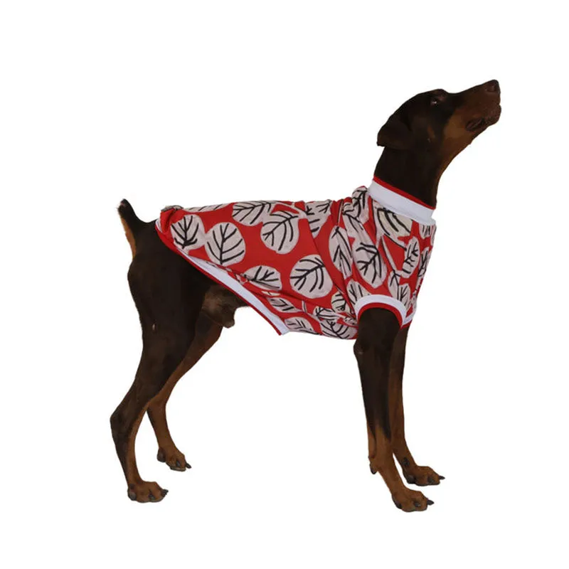 Pawsindia Blossom T-Shirt For Dog, Red