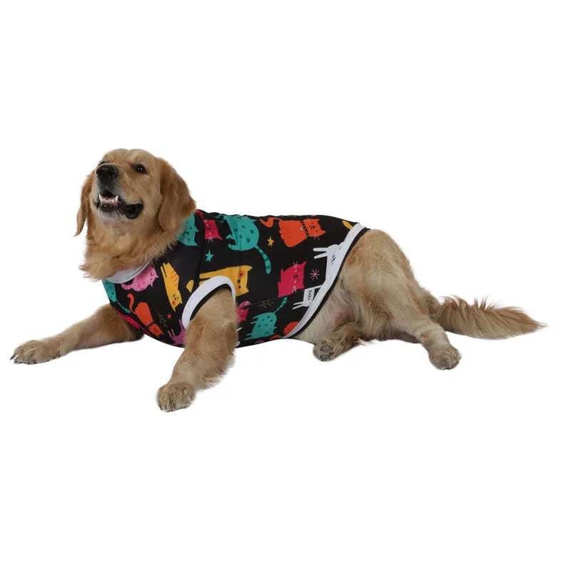 Pawsindia Clowder T-Shirt For Dog, Black