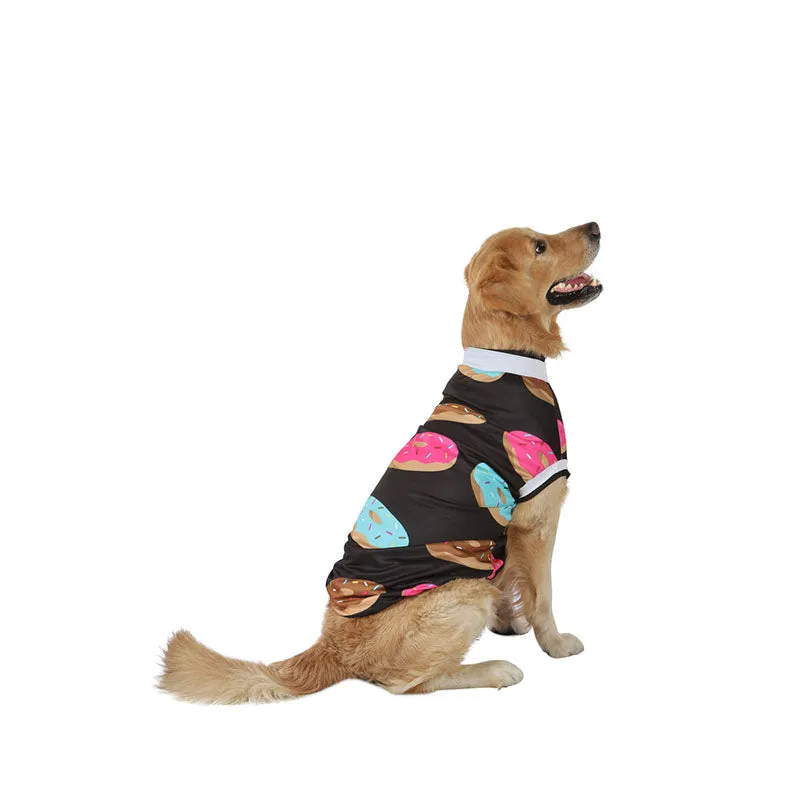 Pawsindia Donut T-Shirt For Dog, Black