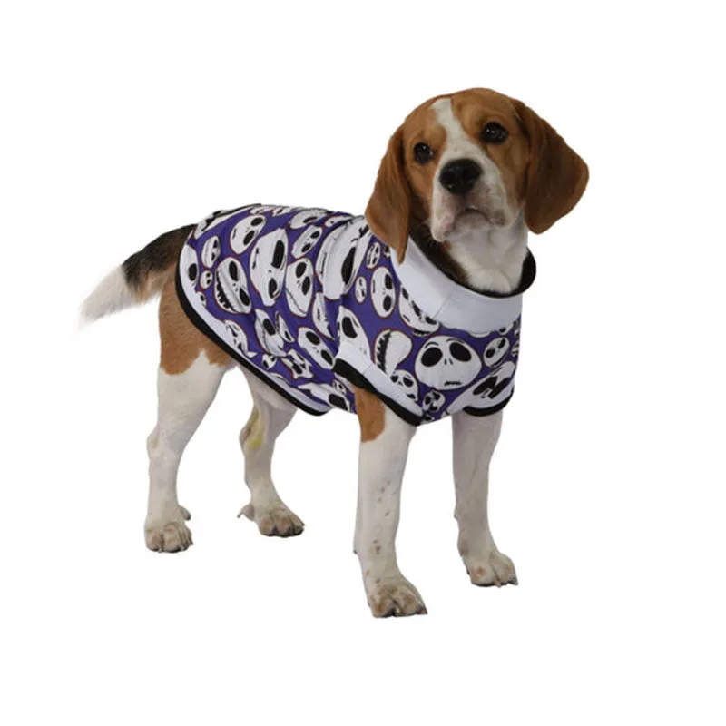 Pawsindia Skull T-Shirt For Dog, Purple