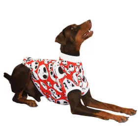 Pawsindia Skull T-Shirt For Dog, Red