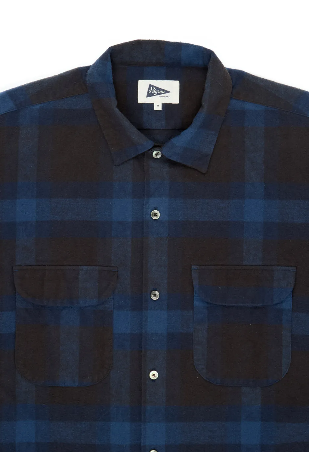 Pilgrim Surf   Supply Vincent Longsleeve Shirt - Navy