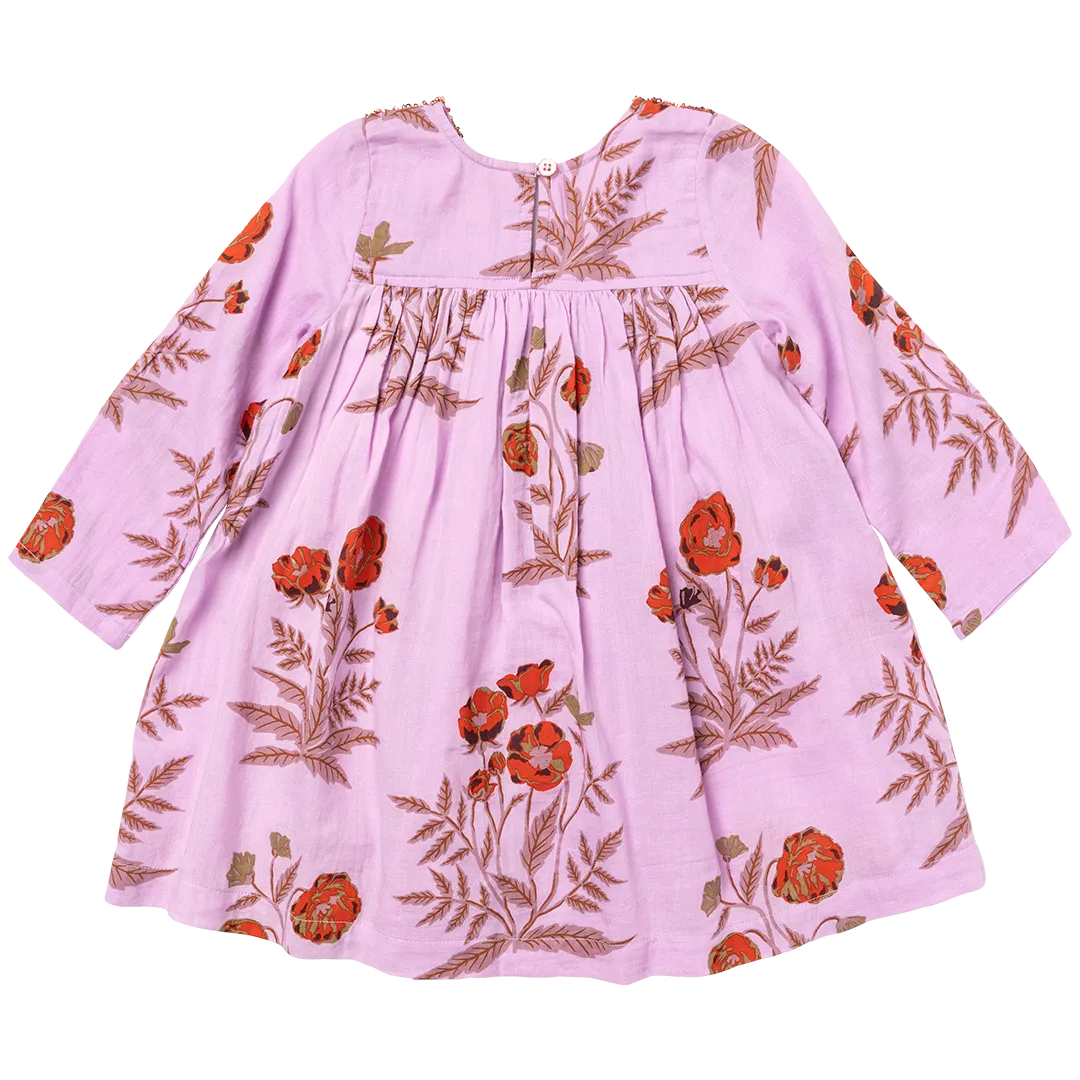 Pink Chicken Girls Courtney Dress - Lavender Poppy