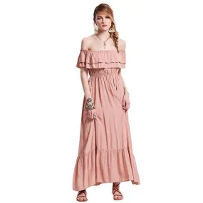 Pinky Ruffles Maxi