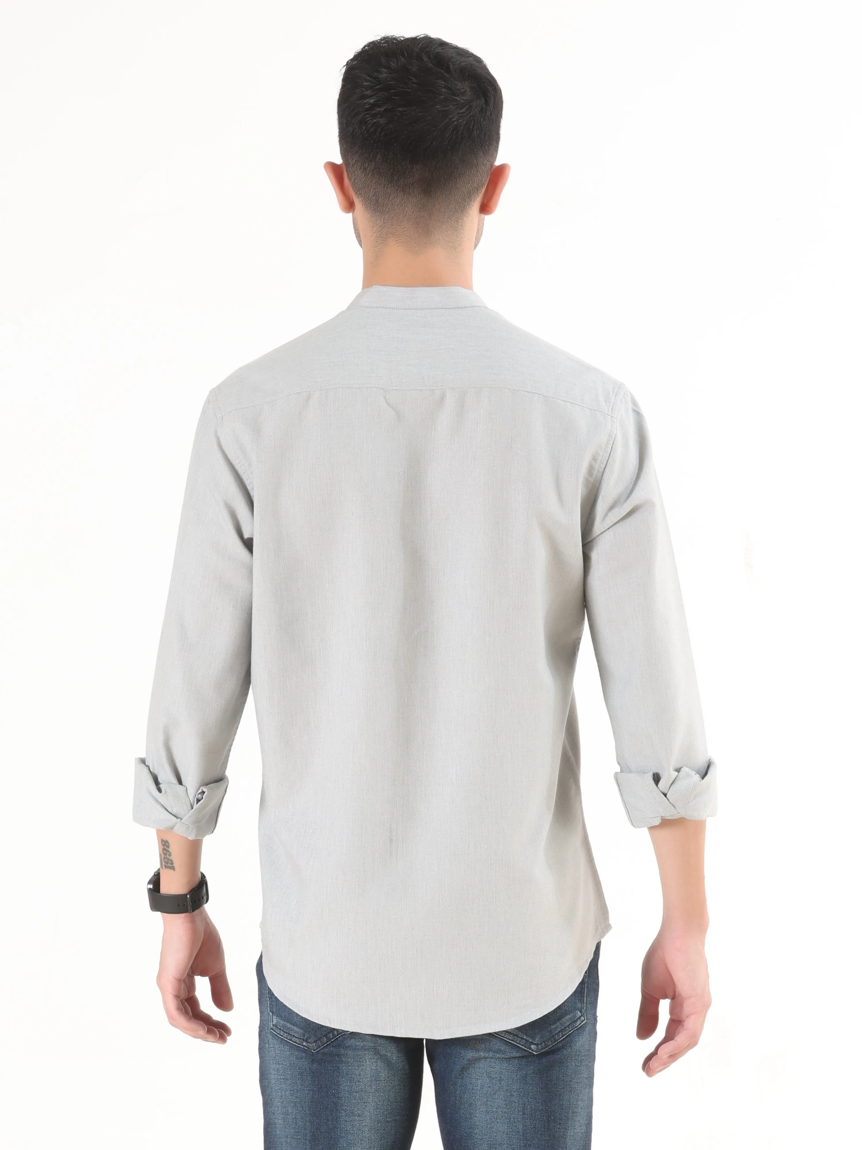 Pista Cream Full Sleeve Shirt - Men's Semi Casual