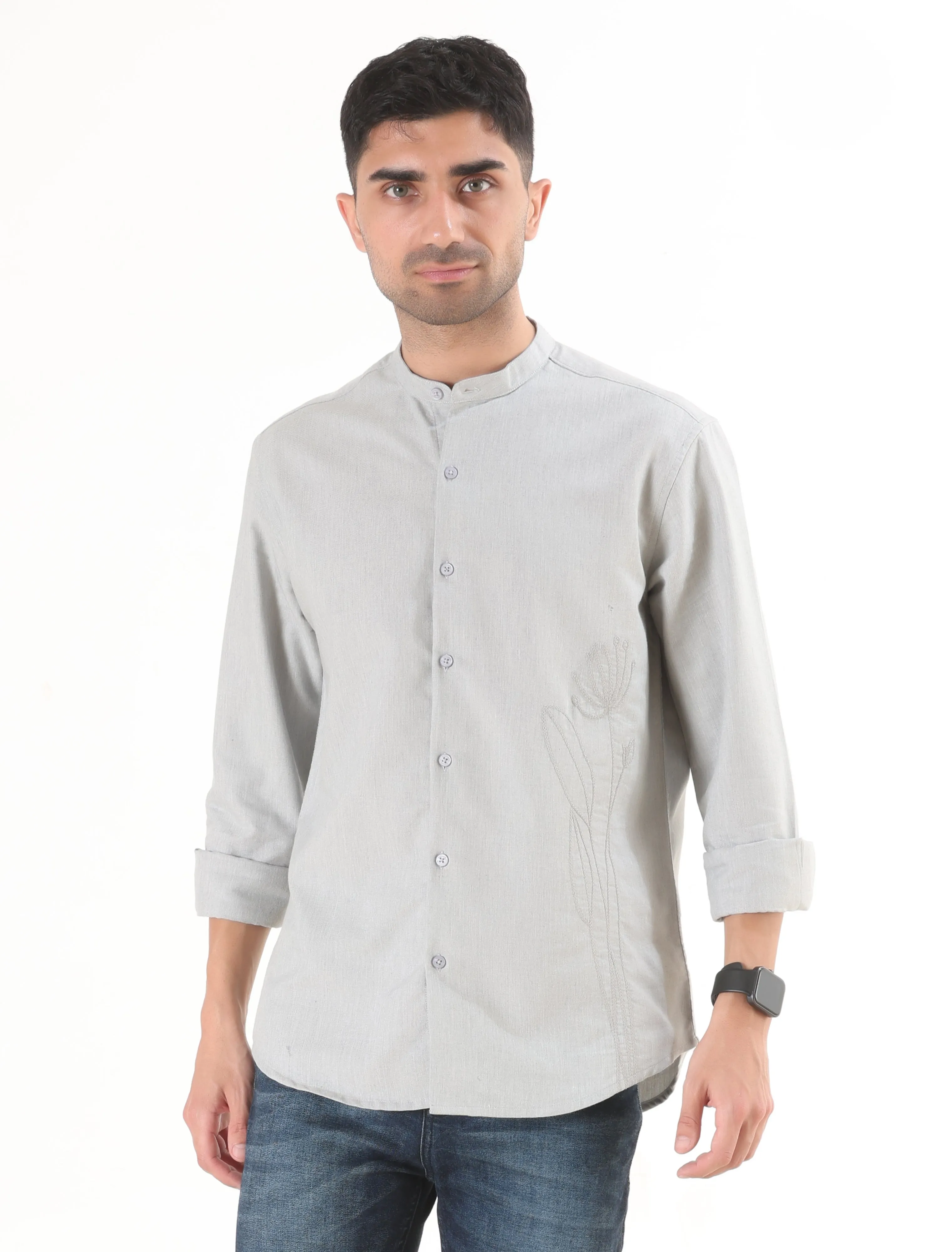 Pista Cream Full Sleeve Shirt - Men's Semi Casual