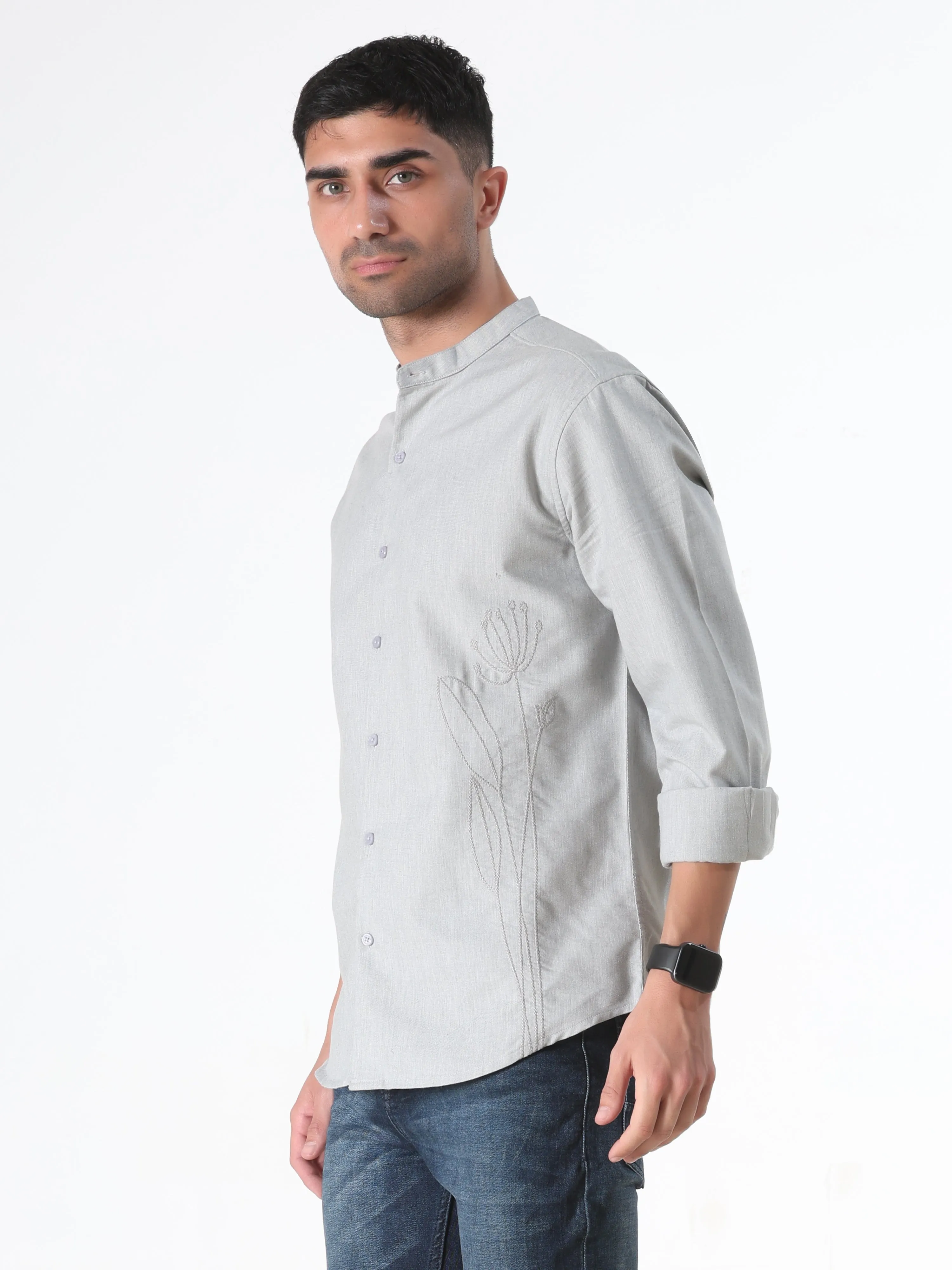 Pista Cream Full Sleeve Shirt - Men's Semi Casual