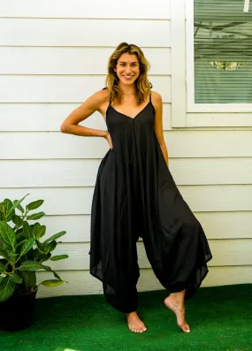 Plain Black Jumpsuit