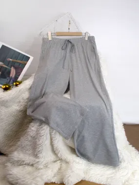 Plain Knot Natural Long Plus Size Sweatpants