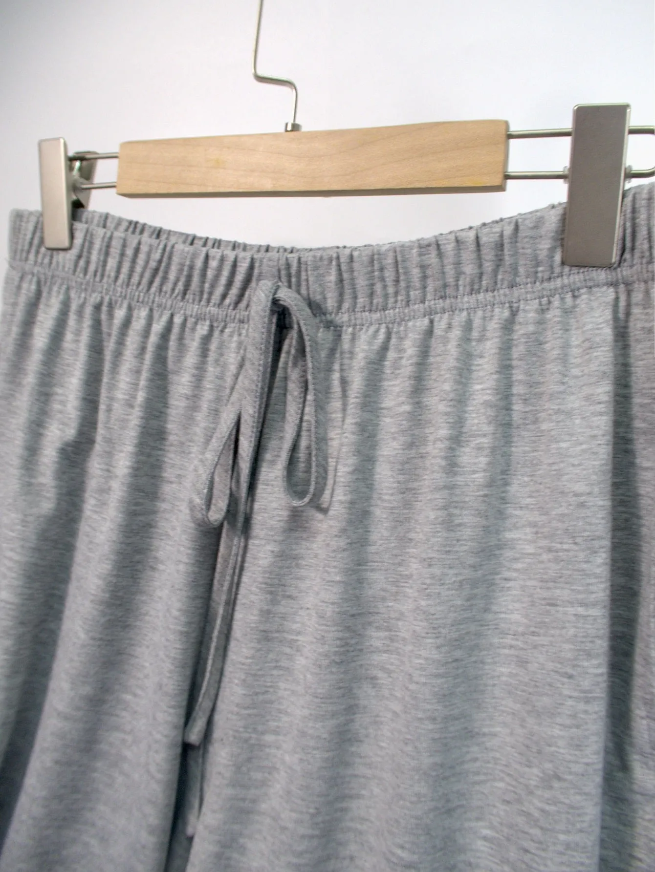 Plain Knot Natural Long Plus Size Sweatpants