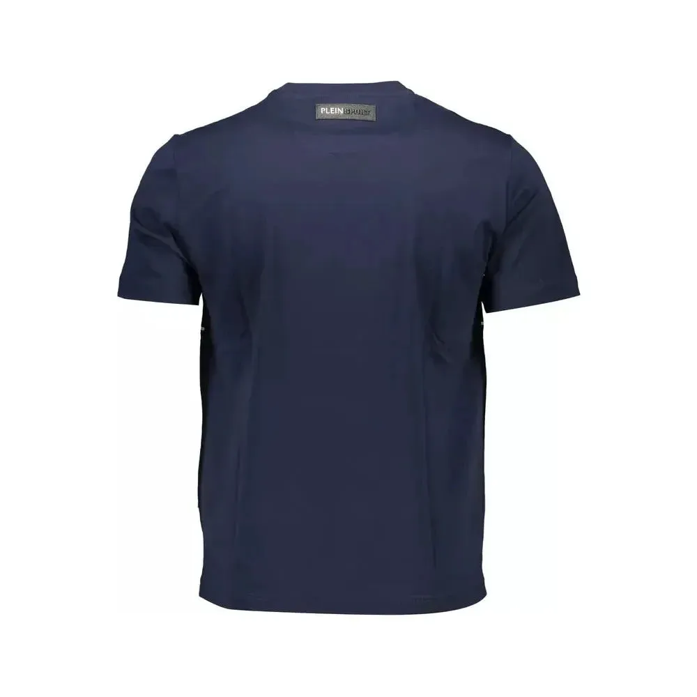 Plein Sport Blue Cotton Men T-Shirt