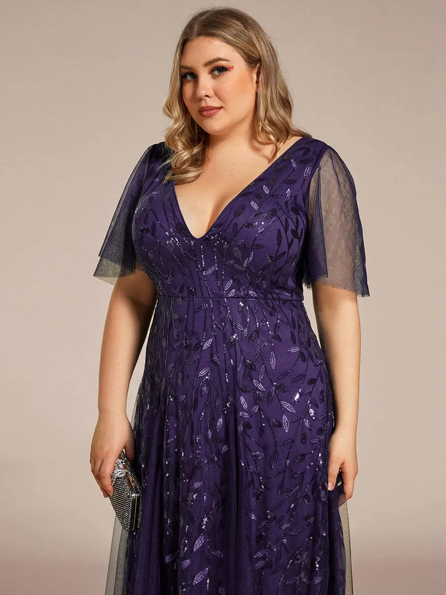 Plus Size Floor Length Formal Evening Gowns for Weddings