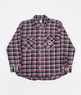 Polar Flannel Shirt - Navy / Red