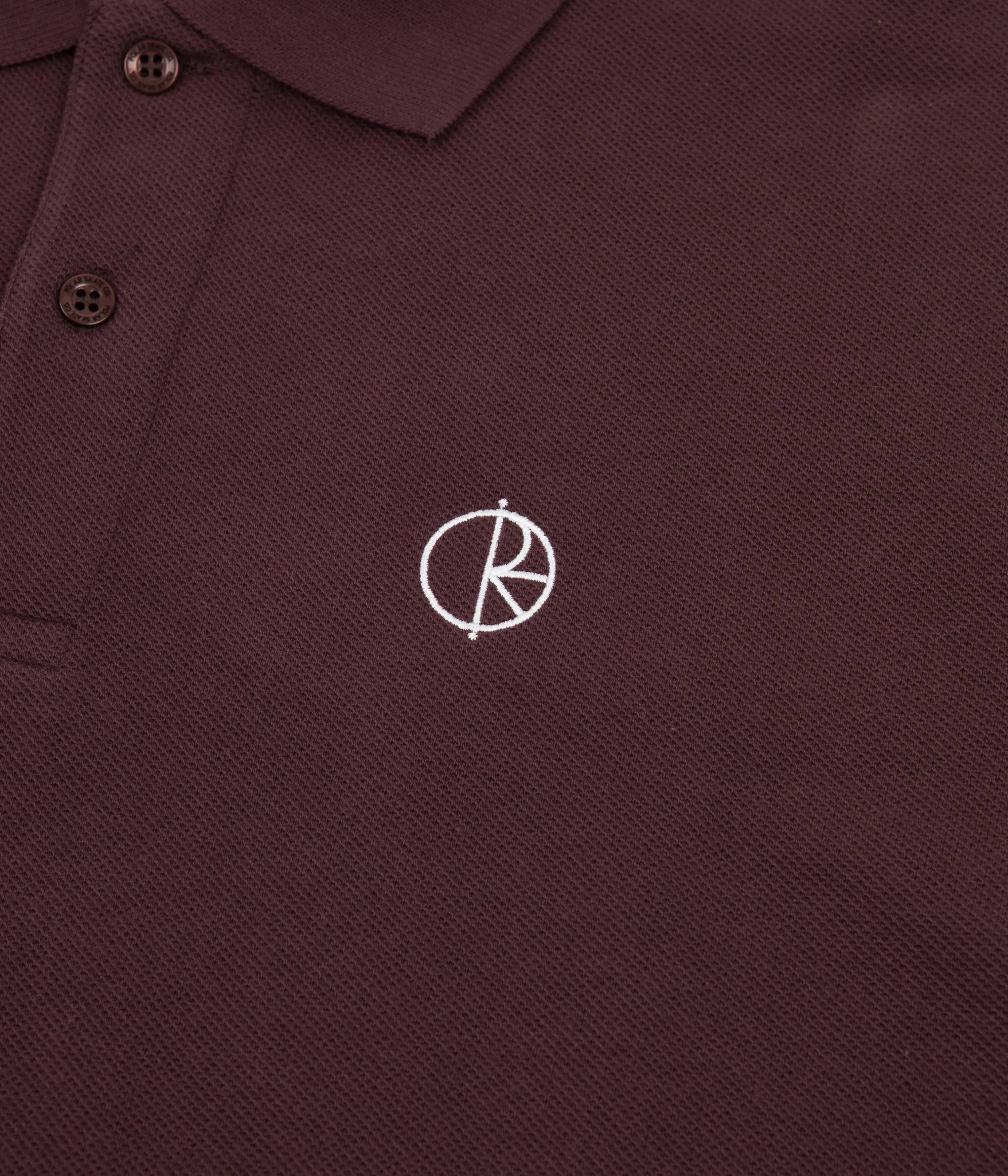 Polar Long Sleeve Polo Shirt - Bordeaux