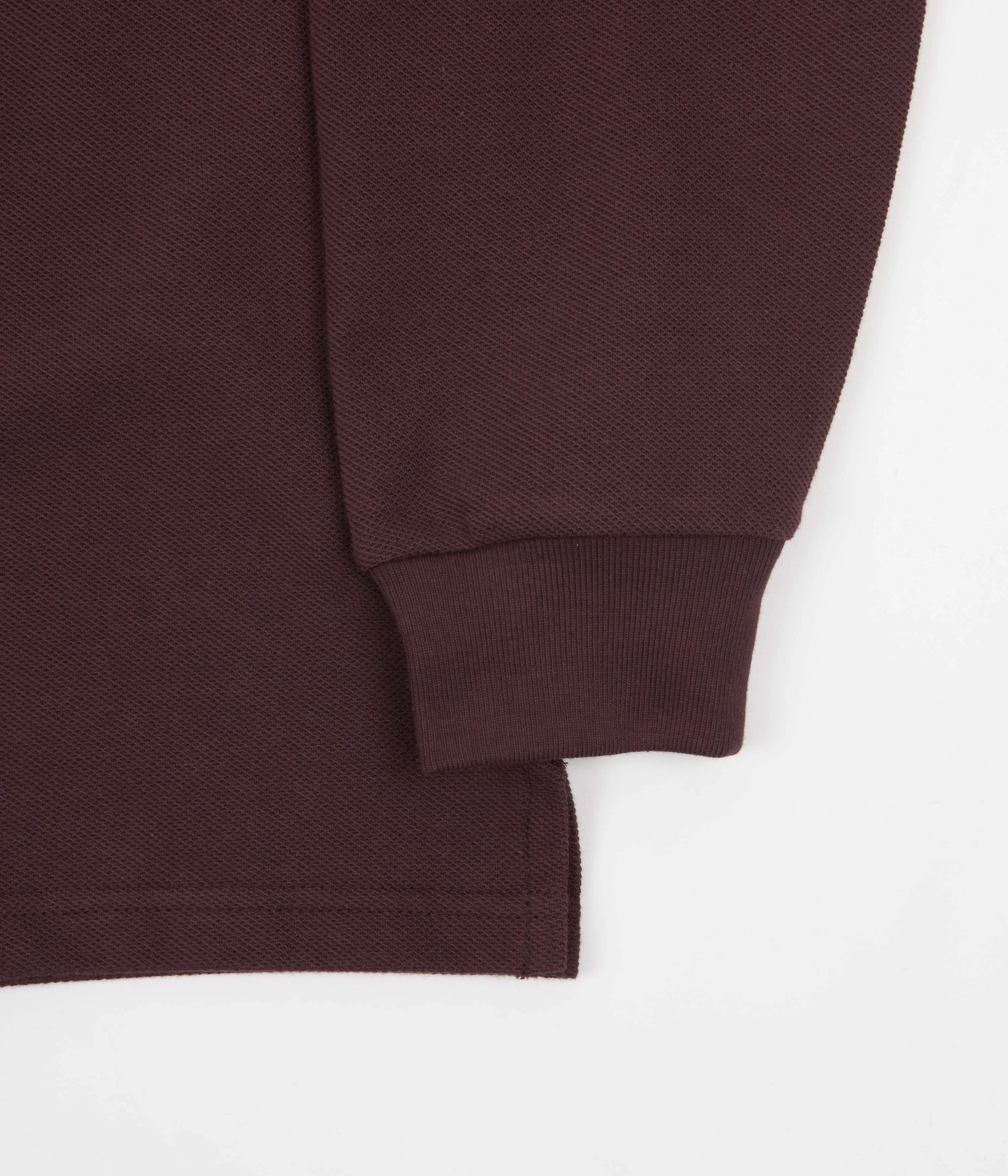 Polar Long Sleeve Polo Shirt - Bordeaux