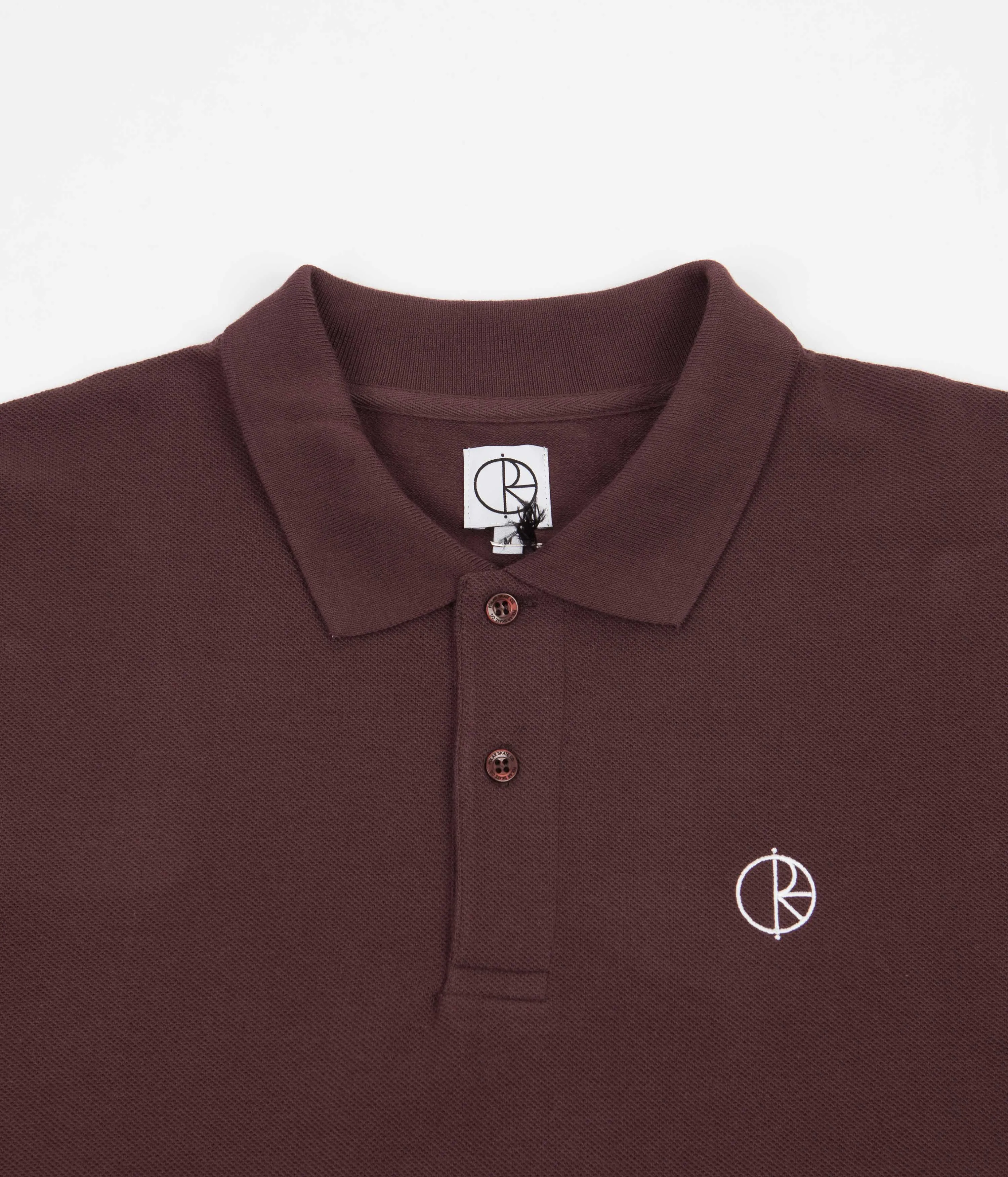 Polar Long Sleeve Polo Shirt - Bordeaux