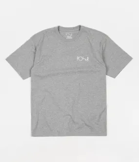 Polar Script Logo T-Shirt - Heather Grey