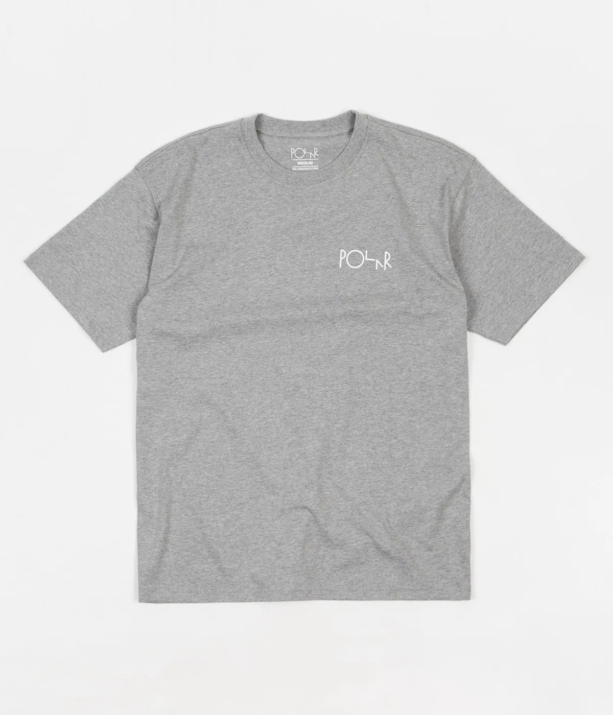 Polar Script Logo T-Shirt - Heather Grey