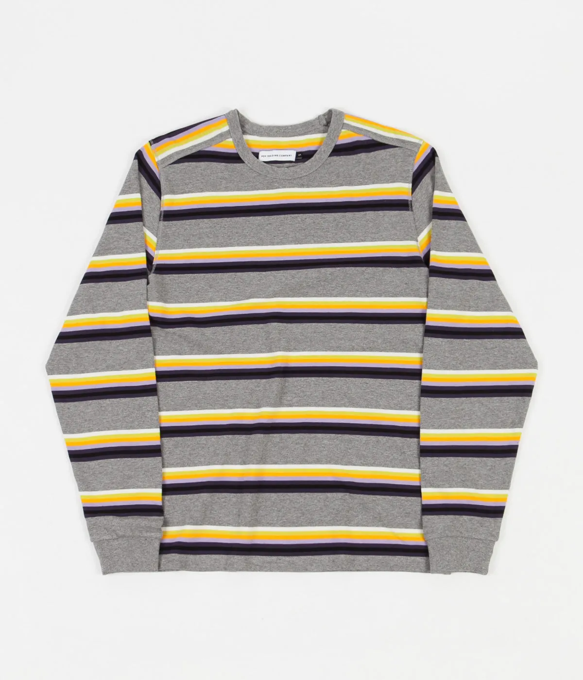 Pop Trading Company Striped Long Sleeve T-Shirt - Multicolour