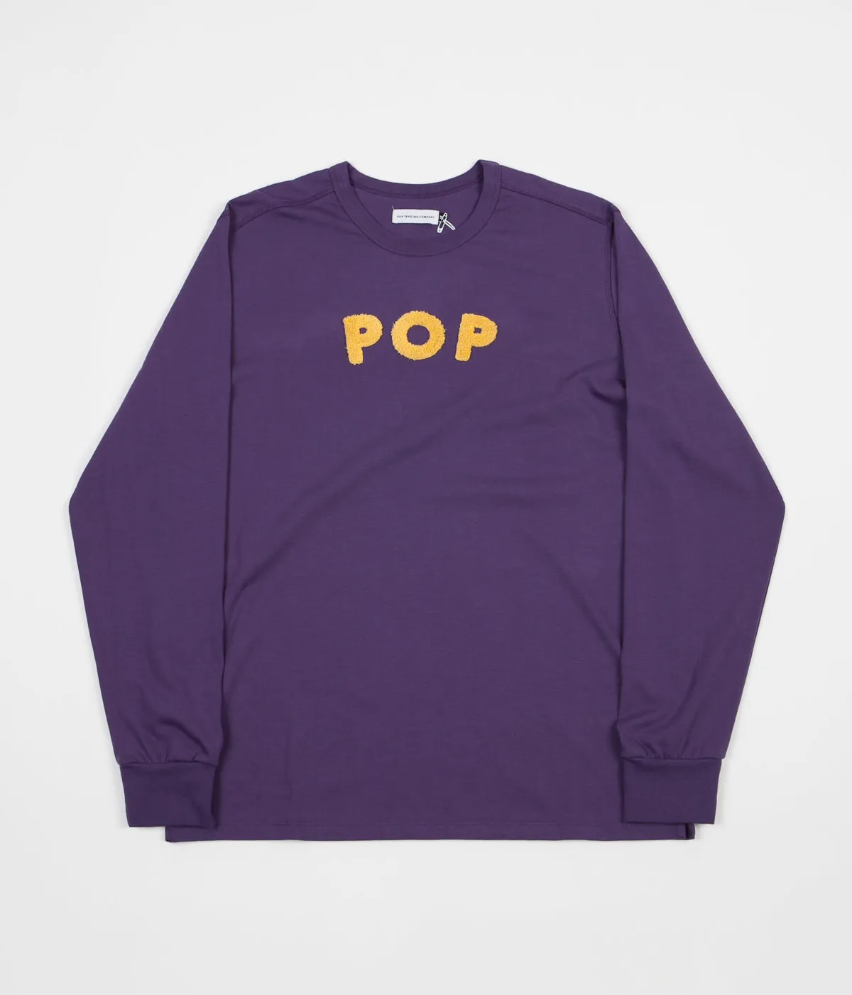 Pop Trading Company Uni Long Sleeve T-Shirt - Eggplant