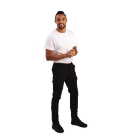 Portwest Stretch Slim Combat Trousers Black 42 - BB463-42