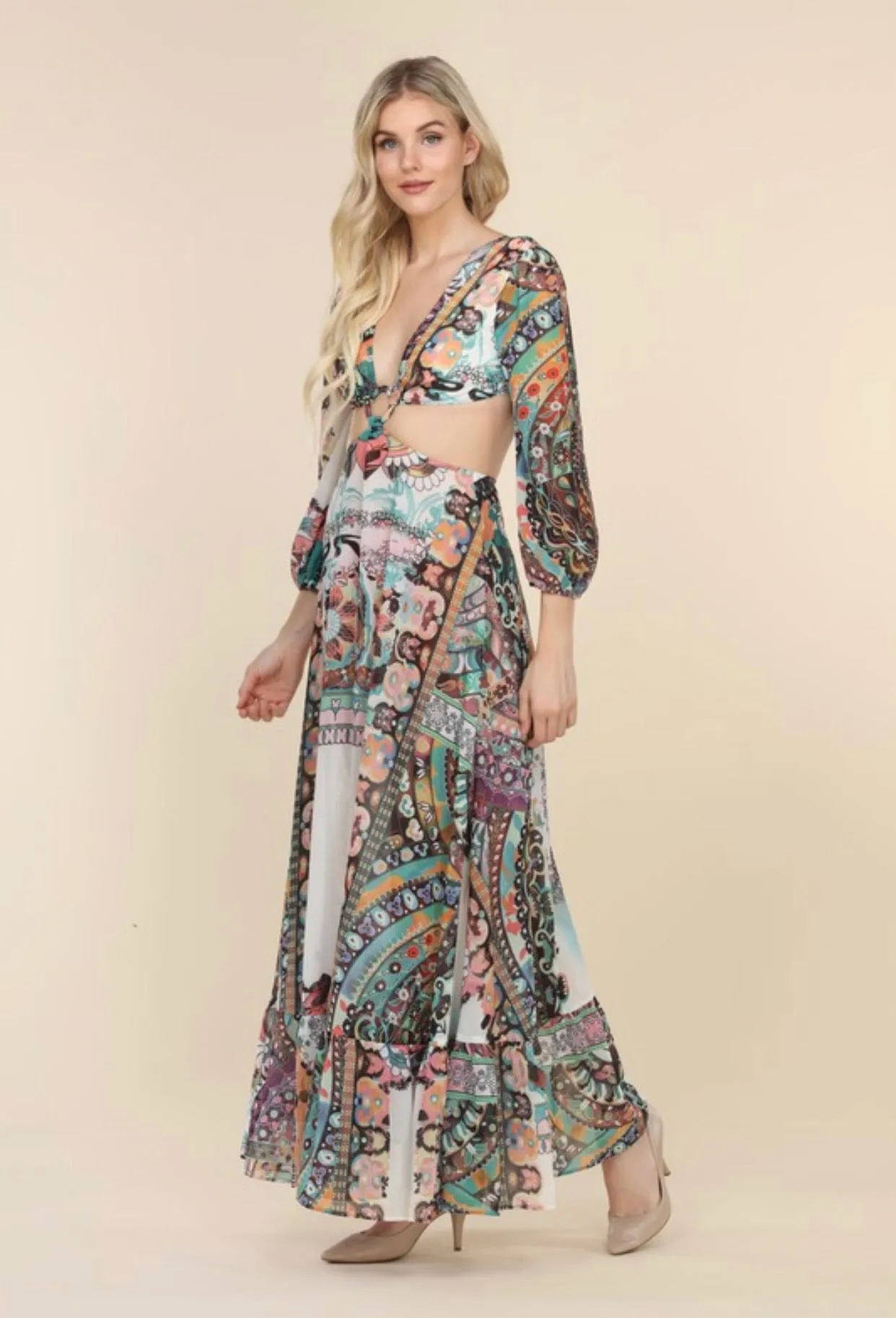 Pulled away Maxi dress