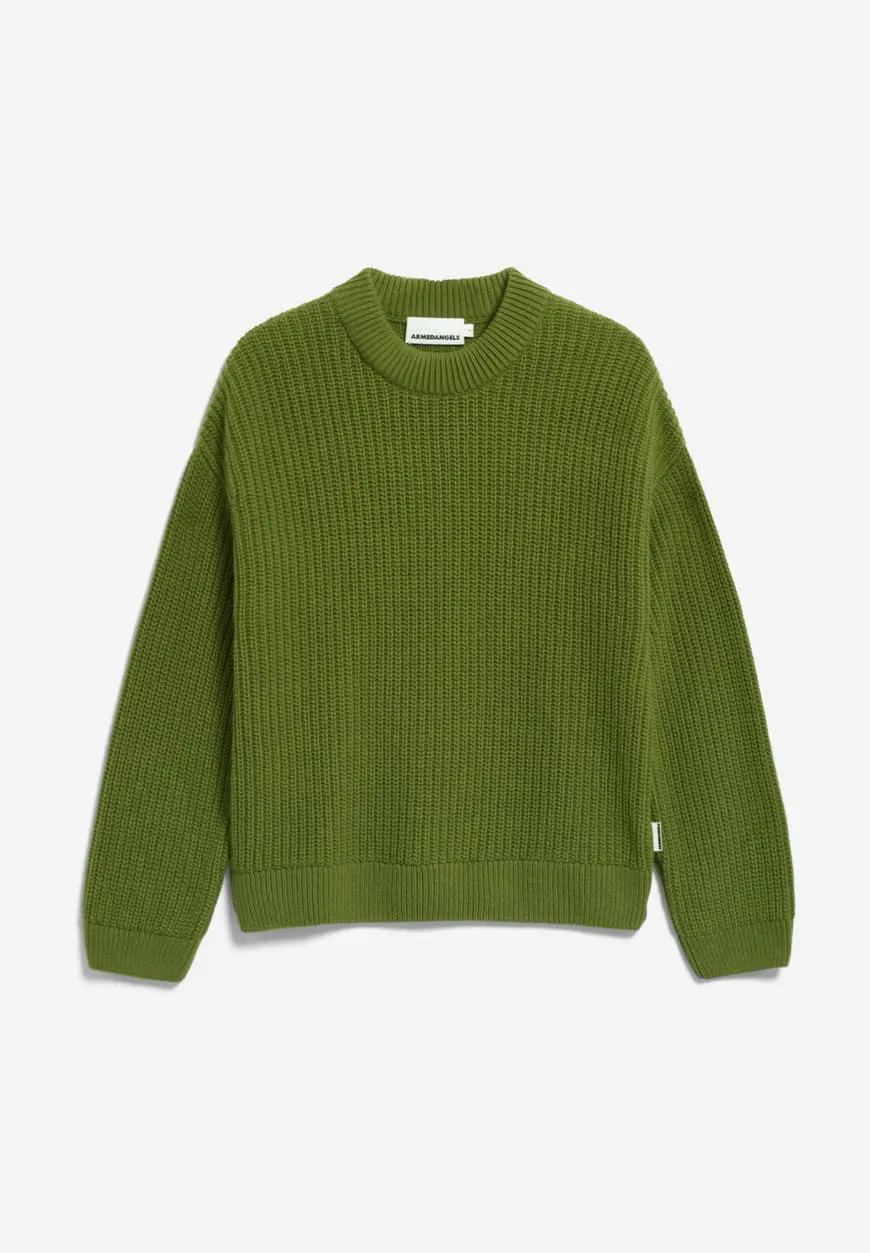 Pullover MIYAAR SOLID dark moss  | ARMEDANGELS