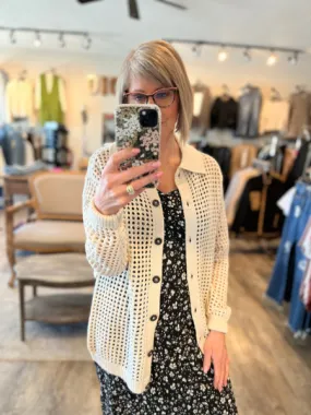 RD Style Nova Shirt Neck Cardigan