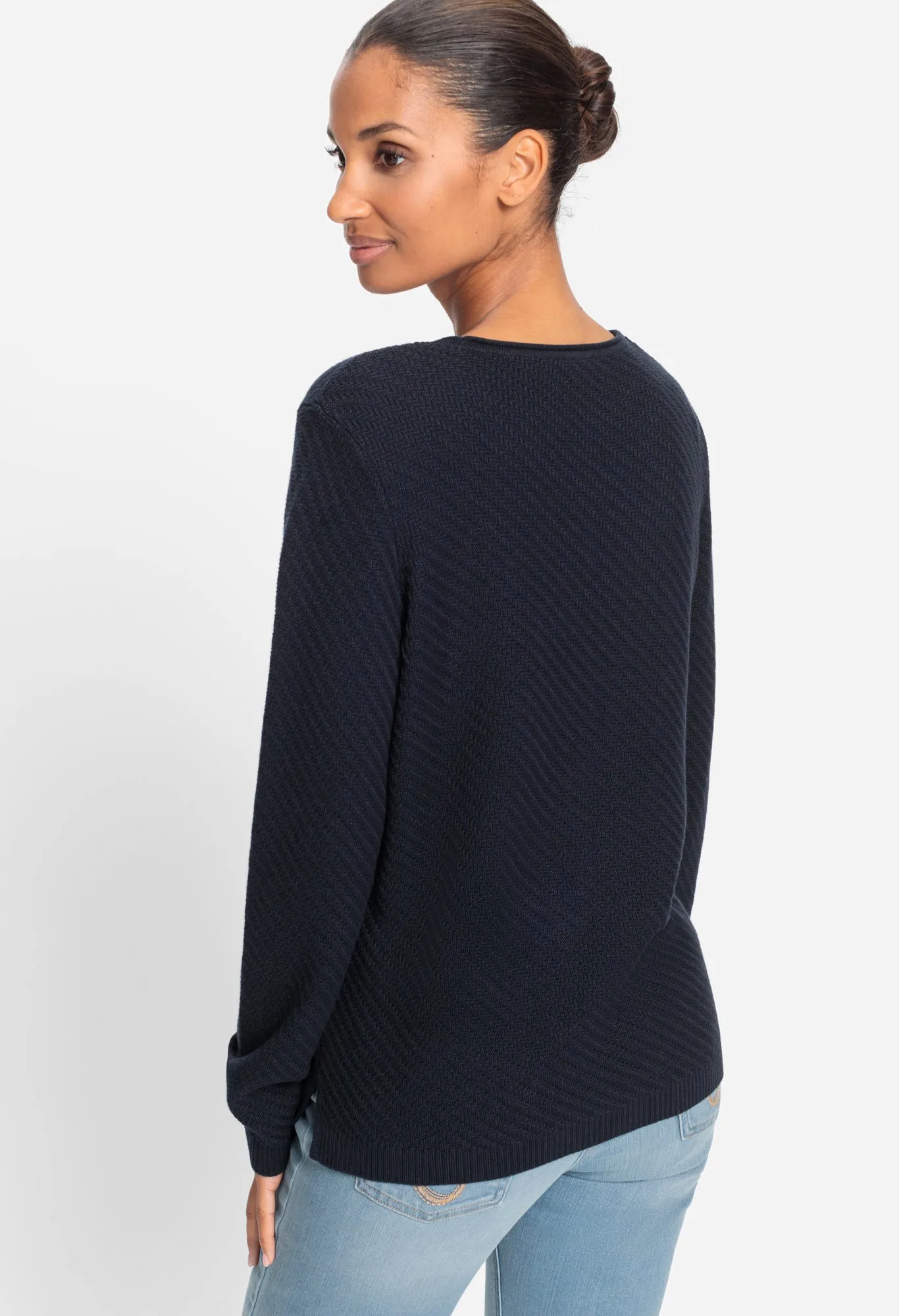 Ribbed Long Sleeve Pullover