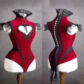 Rita Heart Shape Tied Bodysuit